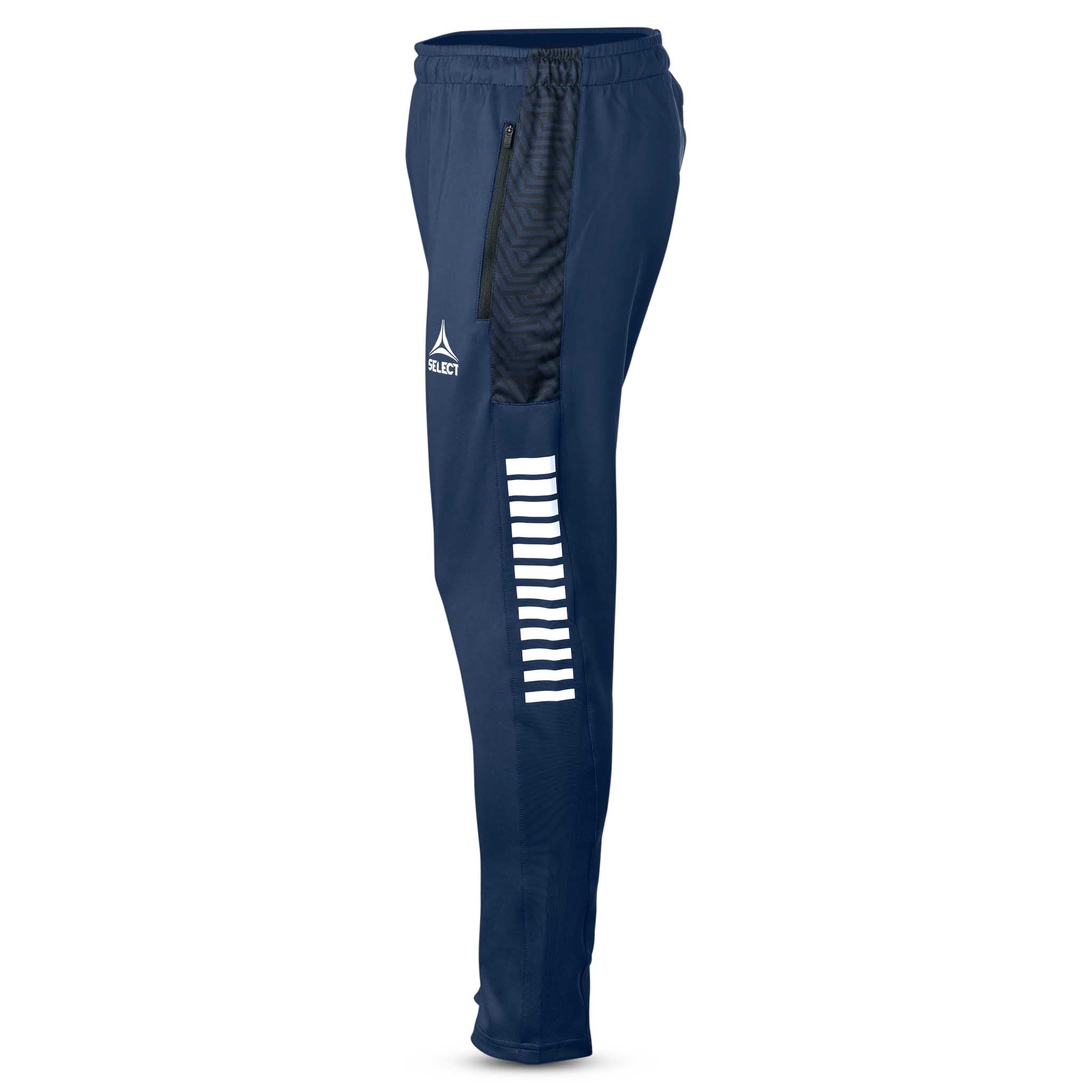 Marinblå och vita Training pants Regular Fit Monaco v24, Match- och träningskläder, sedd från höger sida.