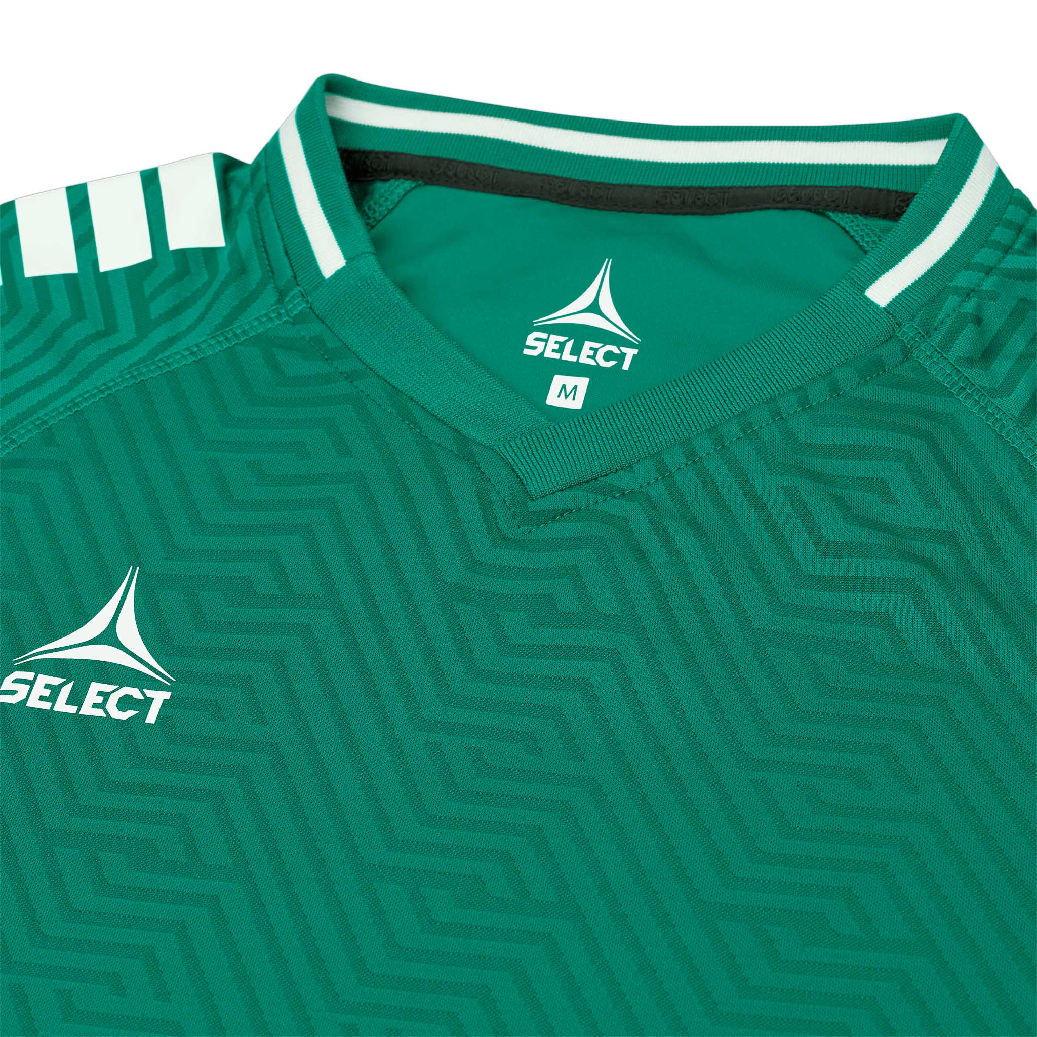 Monaco Kortärmad Spelartröja - Barn #färg_ #färg_grön/vit #färg_grön/vit