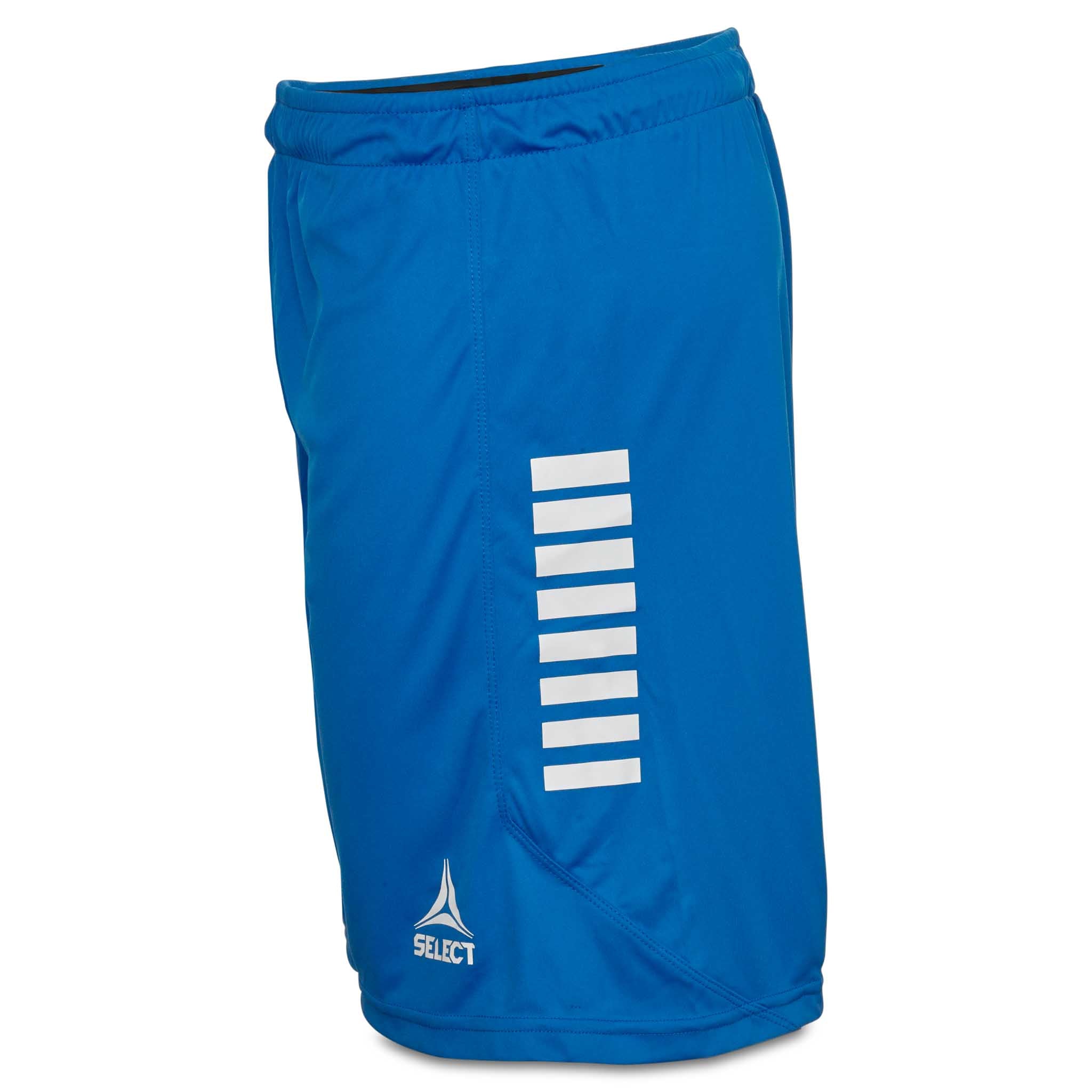 Blå Player shorts Monaco v24 med vita detaljer, Match & Training wear, sett från höger sida