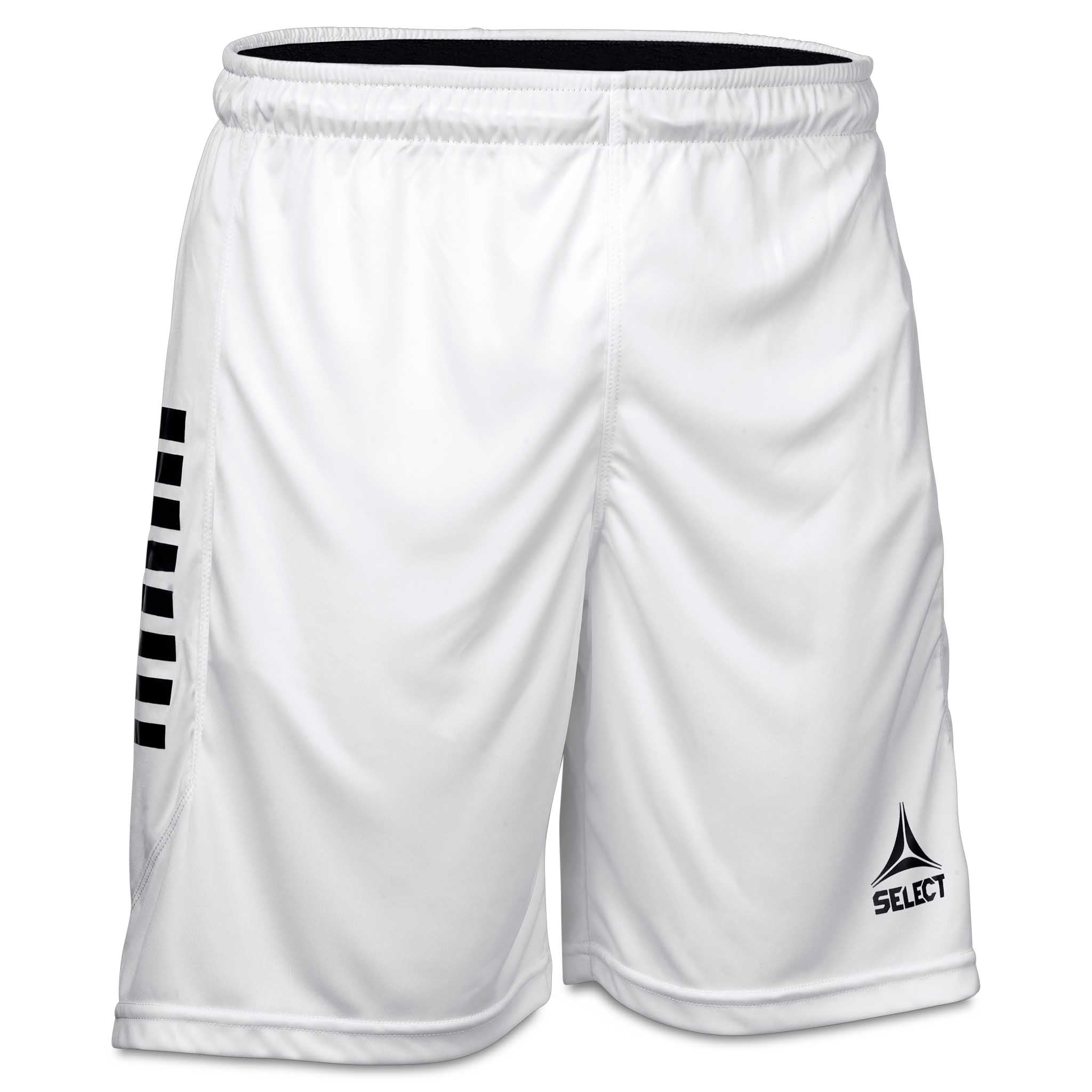 Framsida av vita och svarta Player shorts Monaco v24, Match- och träningskläder för fotboll