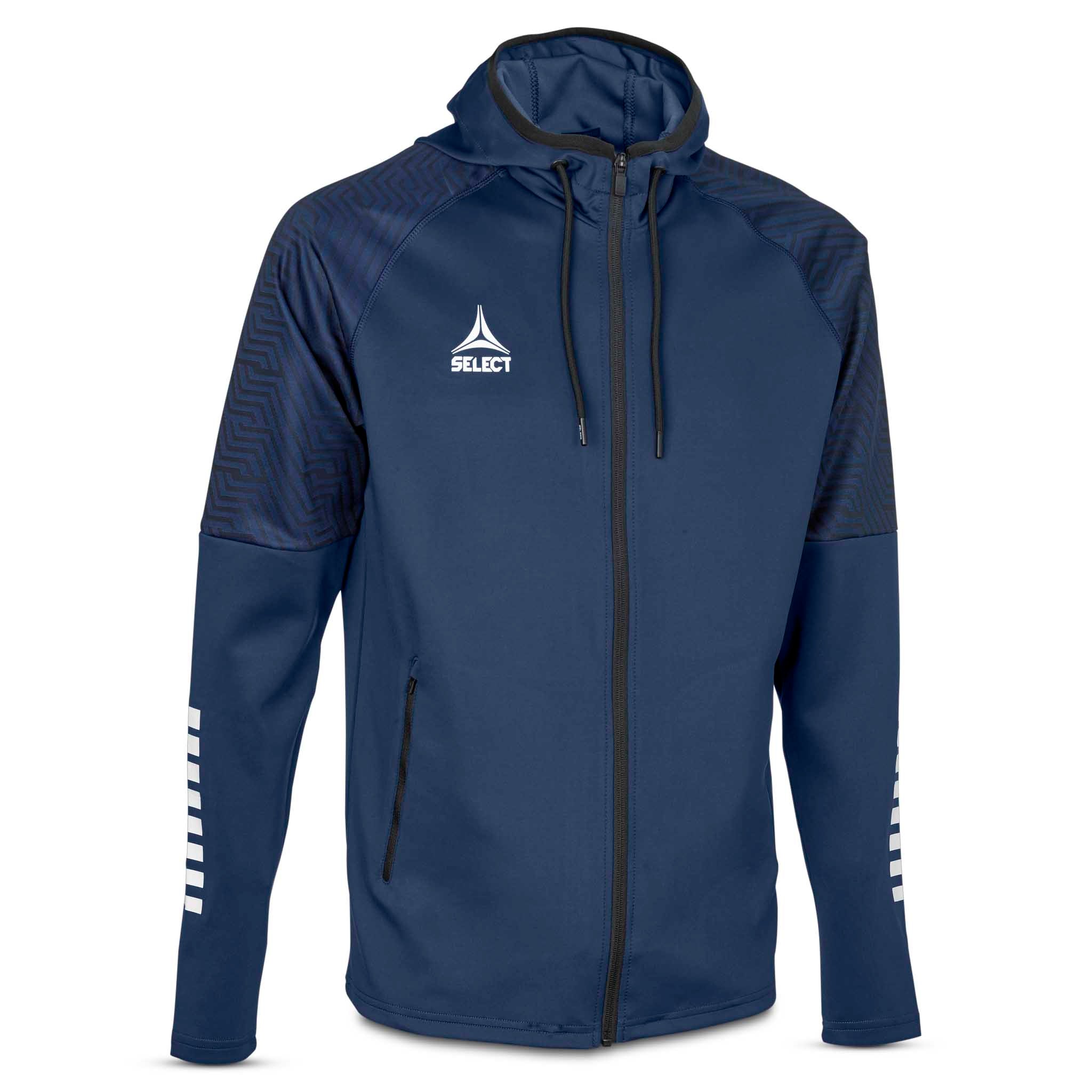 Monaco Zip hoodie #färg_marin/vit