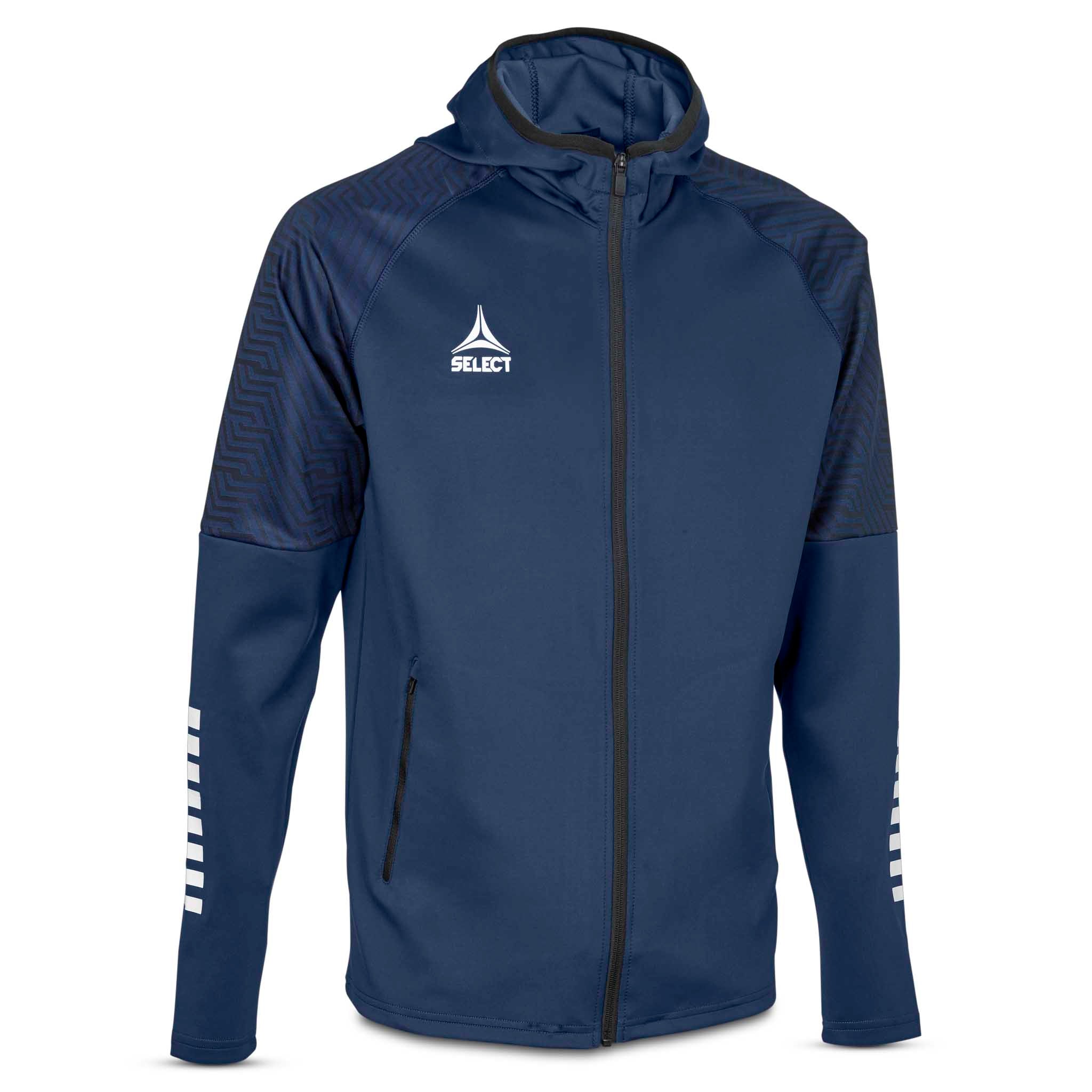 Monaco Zip hoodie - Barn #färg_marin/vit