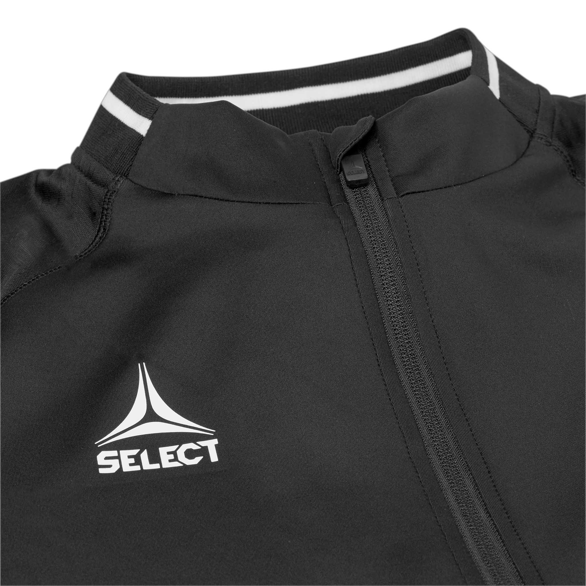 Monaco Sweatshirt för träning 1/2 dragkedja - Barn #färg_ #färg_svart/vit #färg_svart/vit