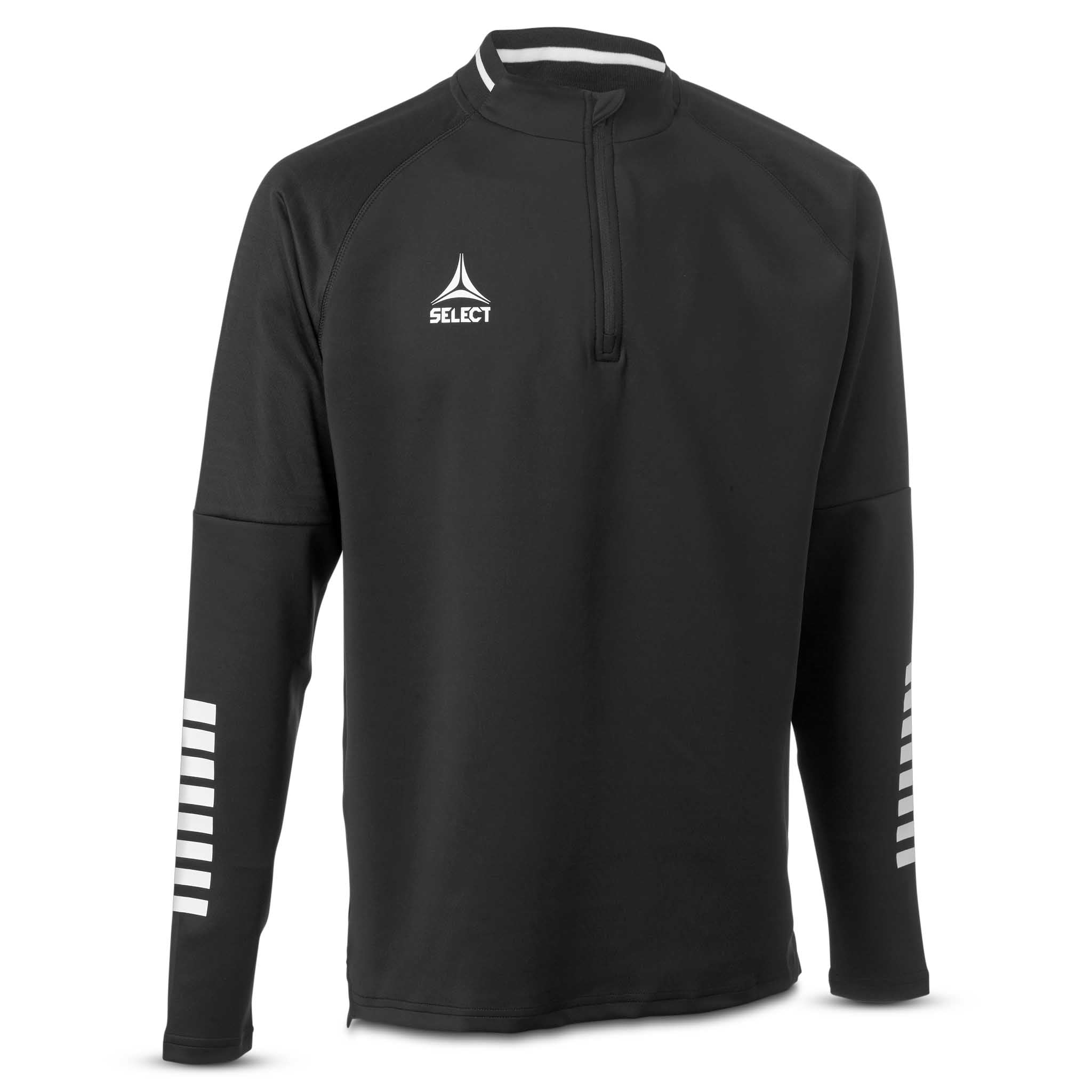 Framsida av svart & vit Training sweat 1/2 zip Monaco v24, Match- & träningskläder