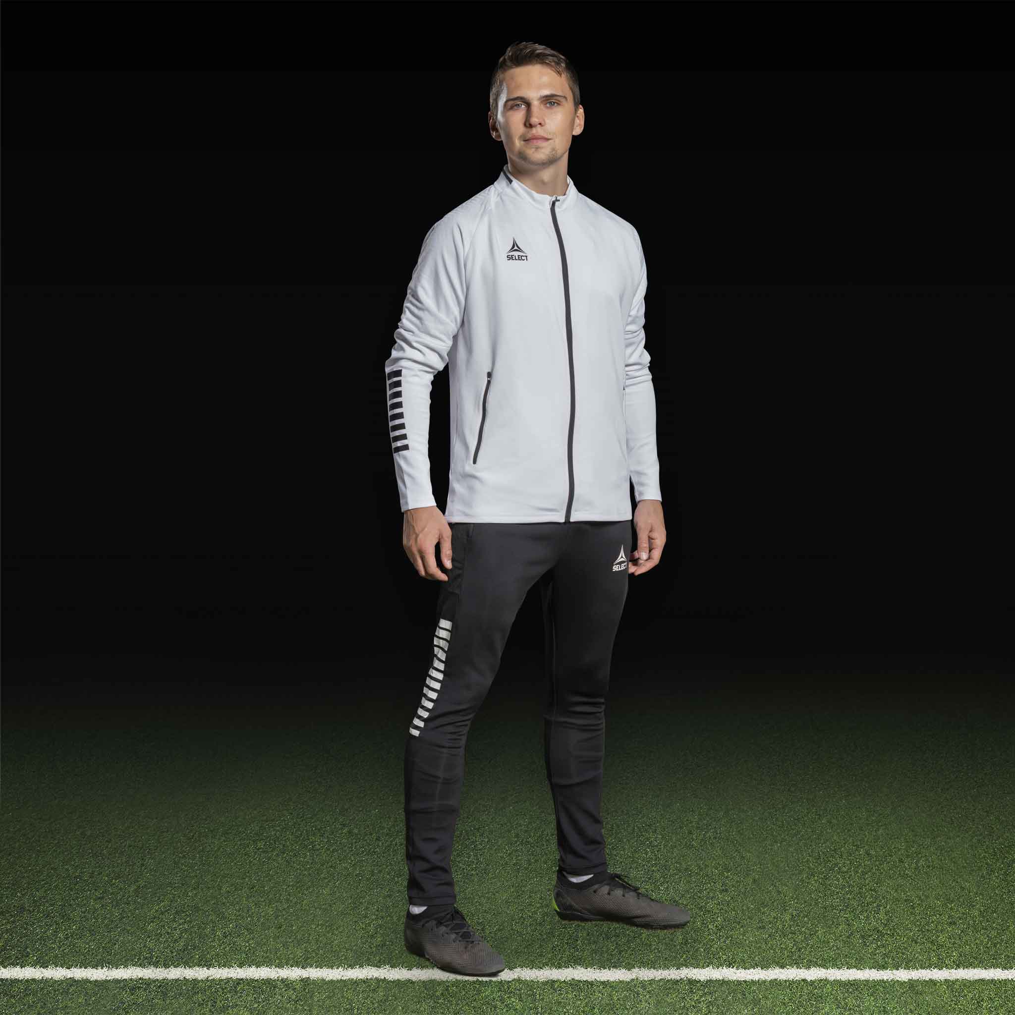 Monaco Träningsbyxor Slim Fit #färg_ #färg_vit/svart #färg_svart/vit