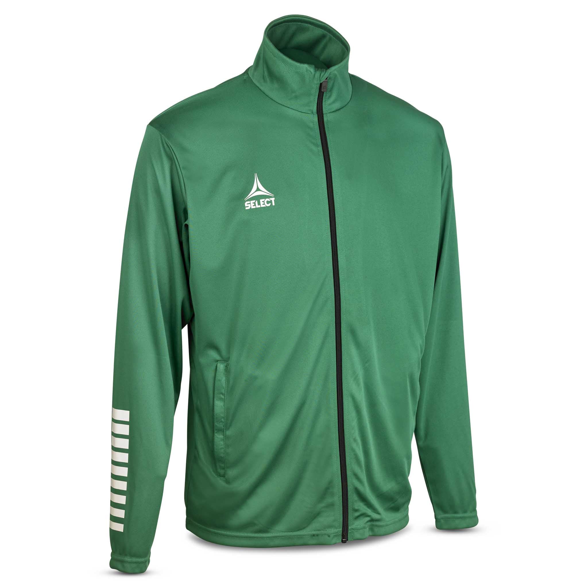 Pisa zip träningsjacka #färg_grön/vit