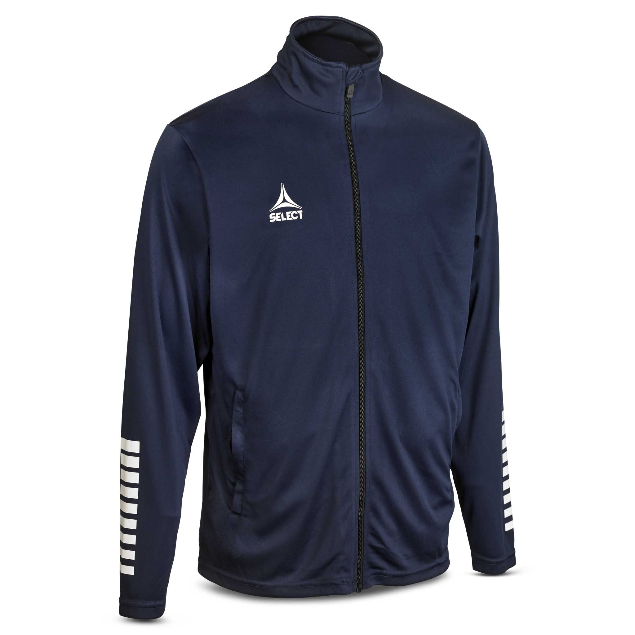 Pisa zip träningsjacka - Barn #färg_marin/vit