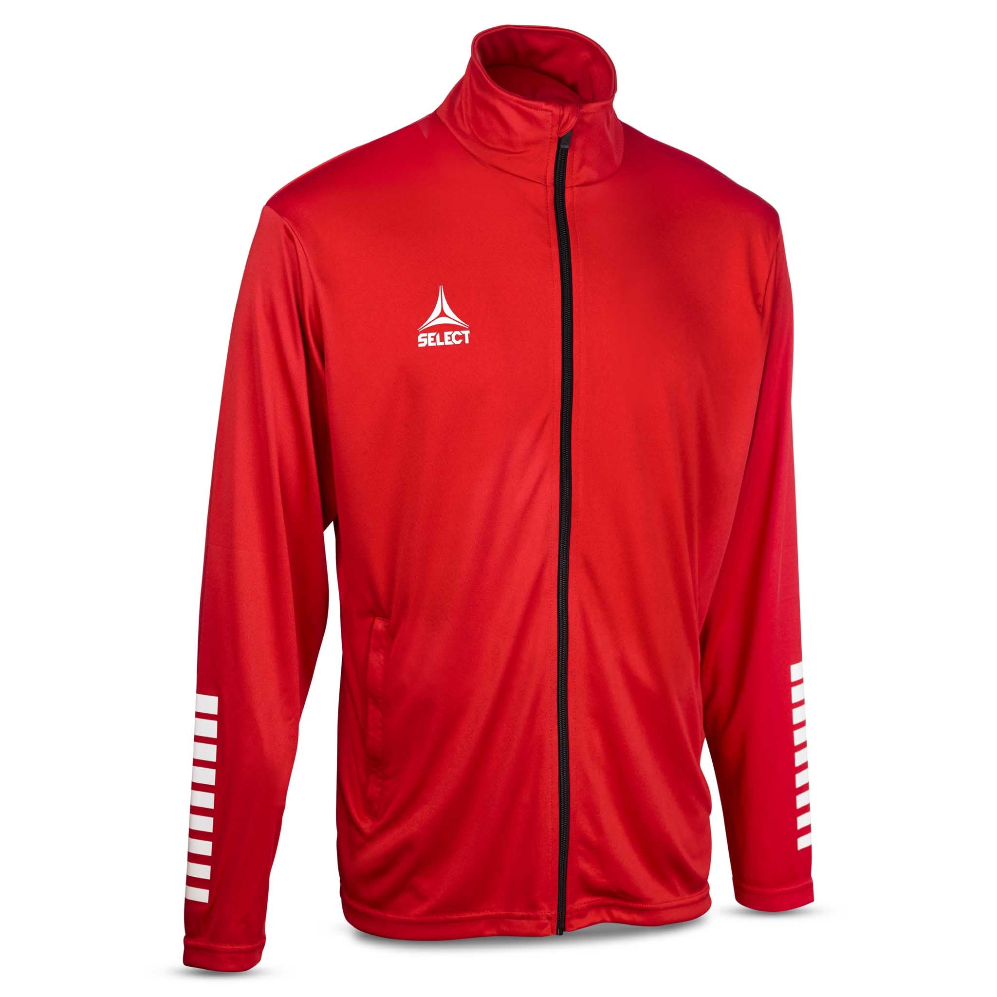 Pisa zip träningsjacka - Barn #färg_röd/vit
