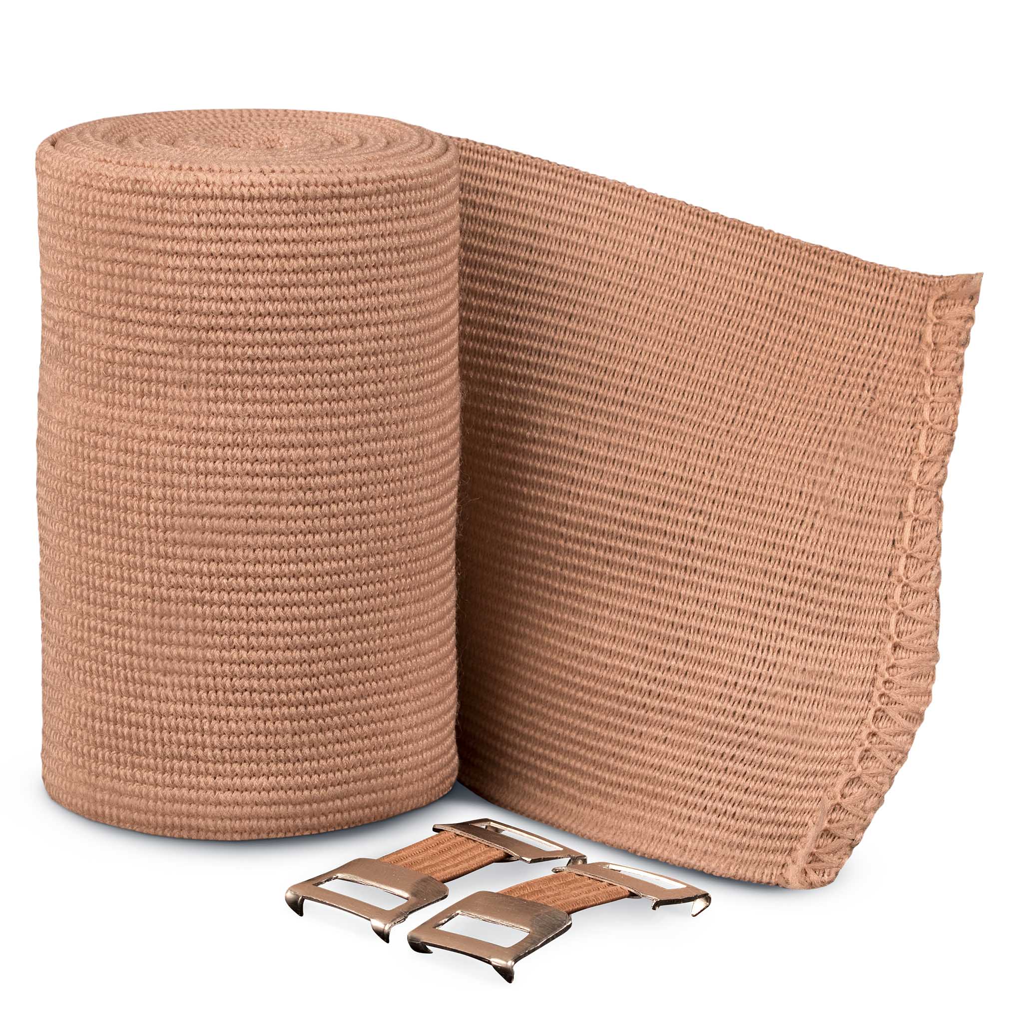 Elastiskt bandage (10 cm. x 7 m.) #färg_beige
