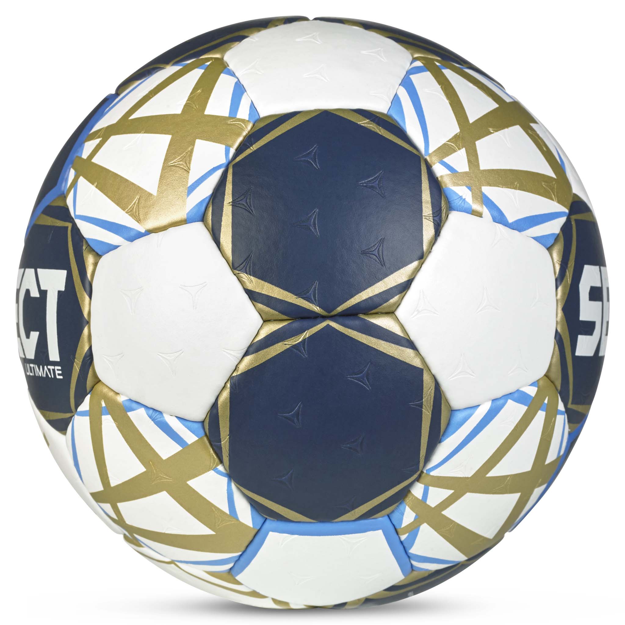 Ultimate EHF Champions League v25 handboll, höger sida, blå vit och guldfärgad design