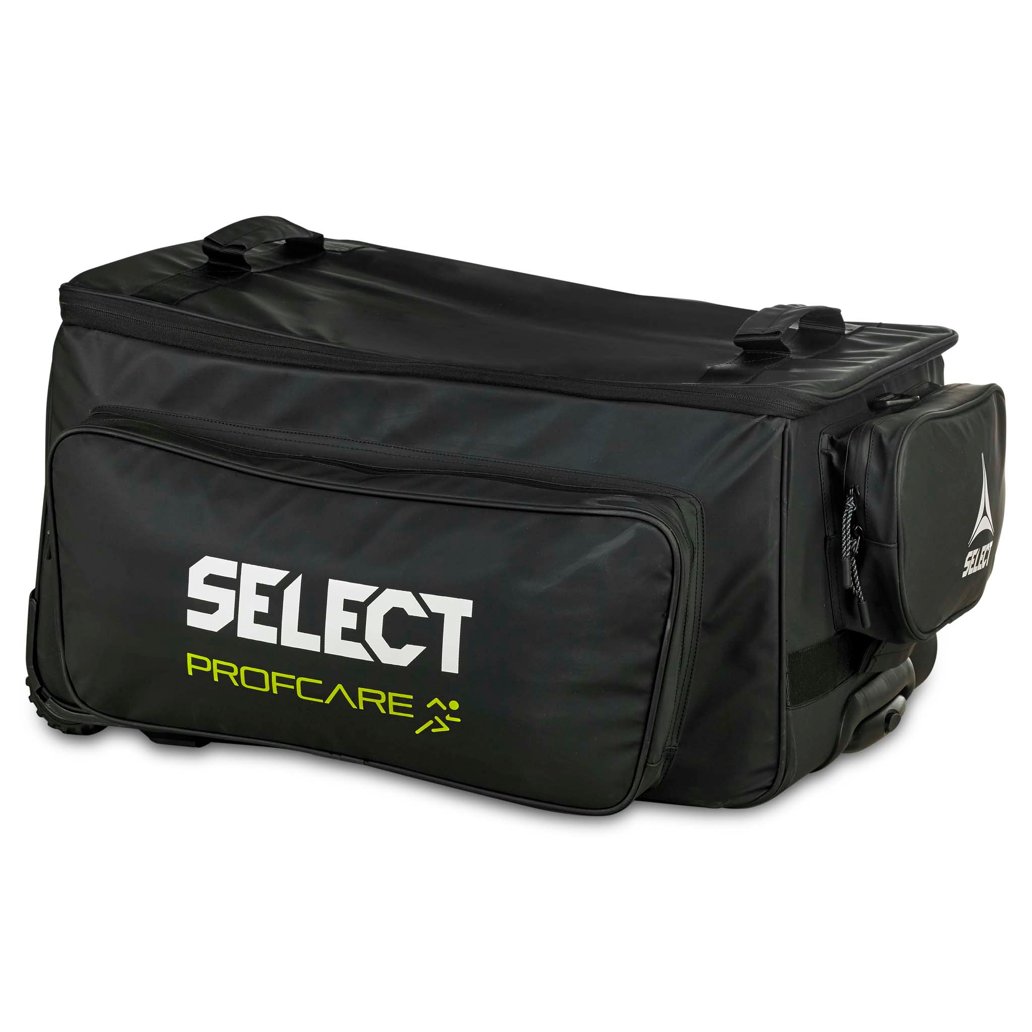 Svart Medicalbag trolley v25, Sports care, framsidesvy med Select Profcare-logga.
