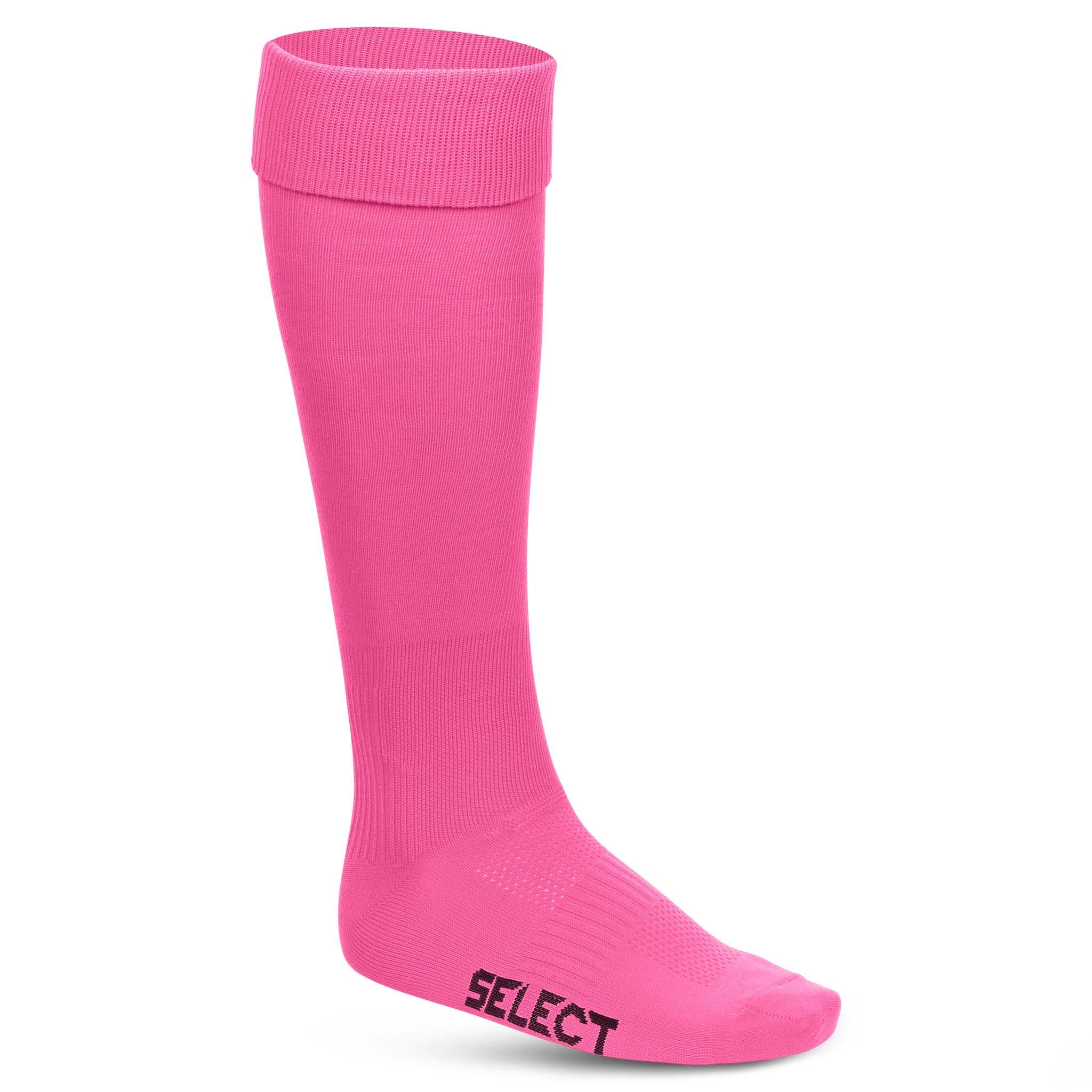 Framsida av rosa Football socks Club v22 accessoarer med svart logotyp