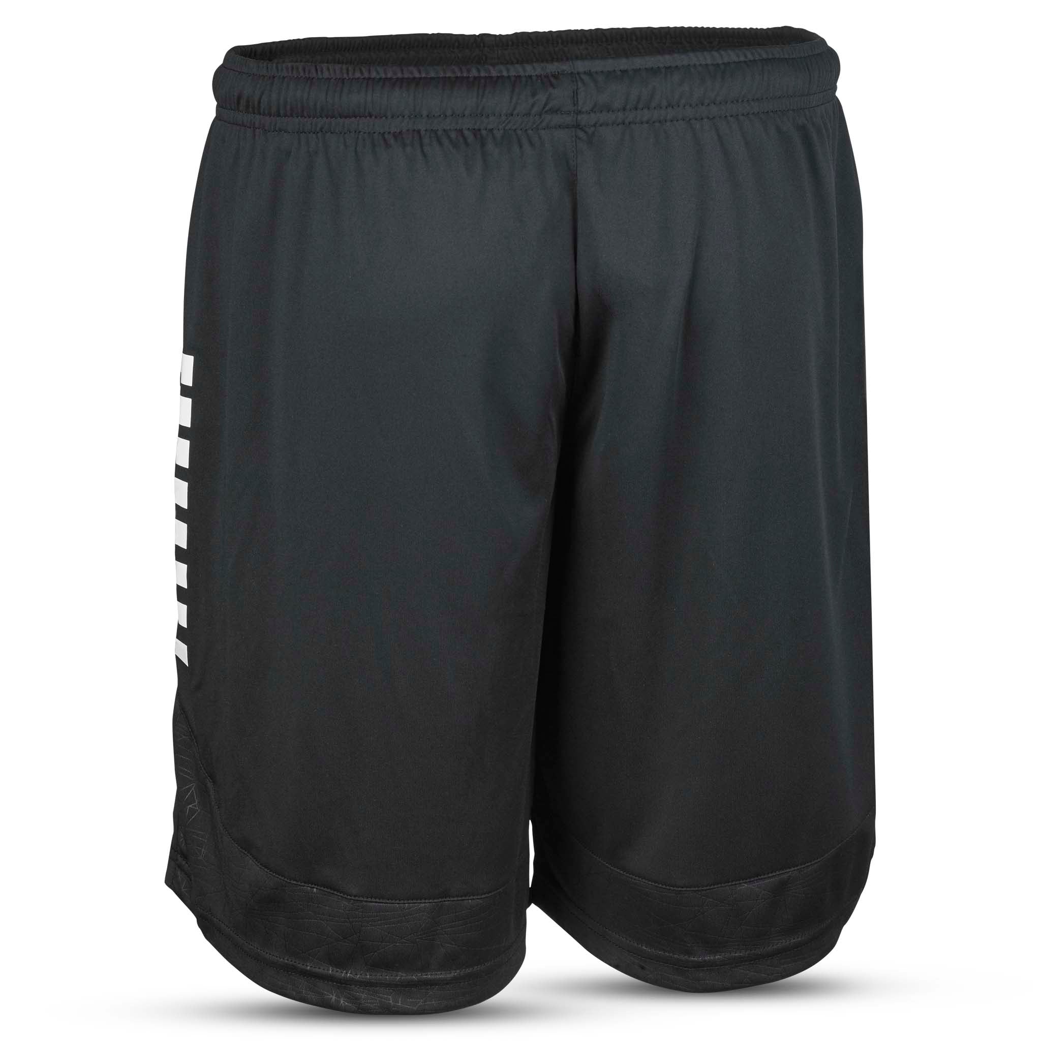 Player shorts Spain v25, match- och träningskläder, svarta med vit text, baksida