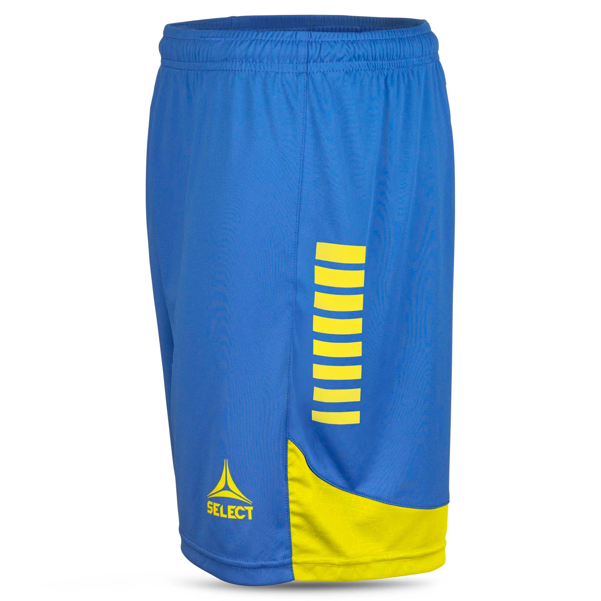 Blå och gula Player shorts Spain v25, Match & Training wear, vänster sidovy