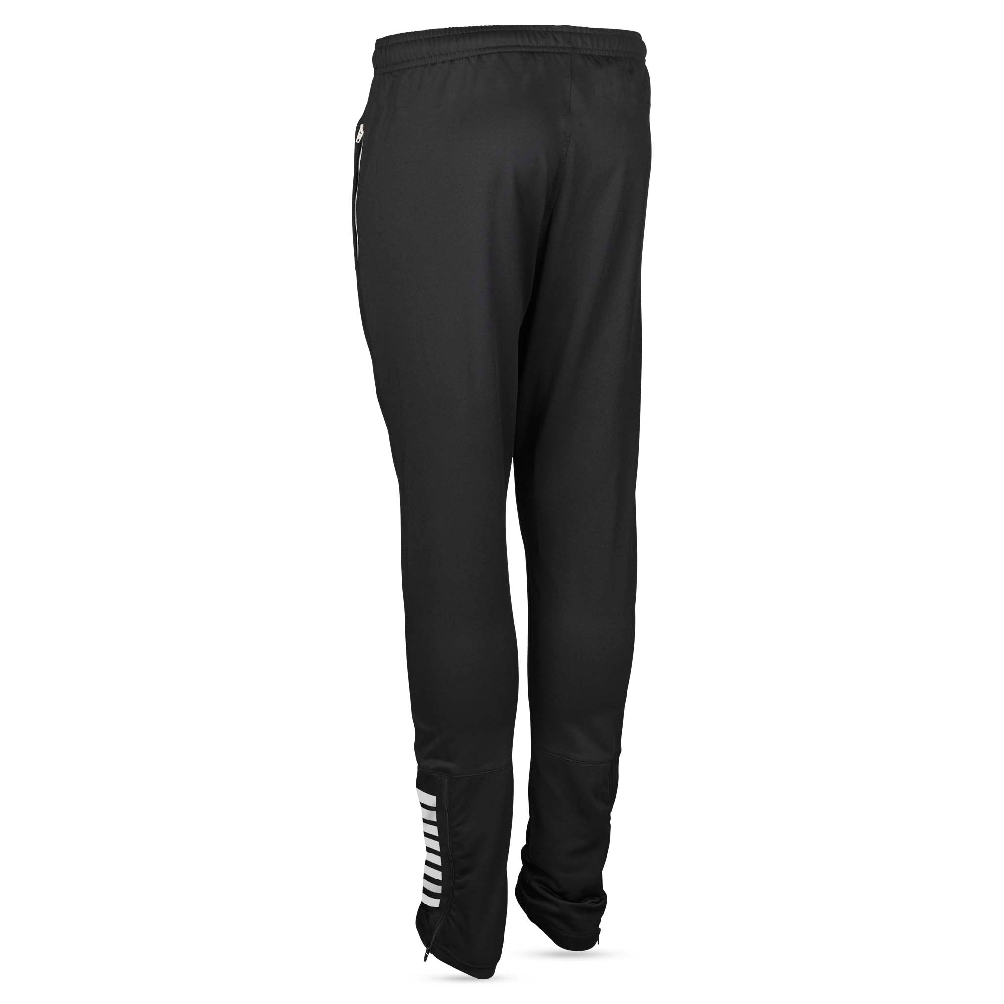 Svarta Training pants regularFit Spain v25, Match & Training wear, sedda bakifrån med vit detalj vid benslut.
