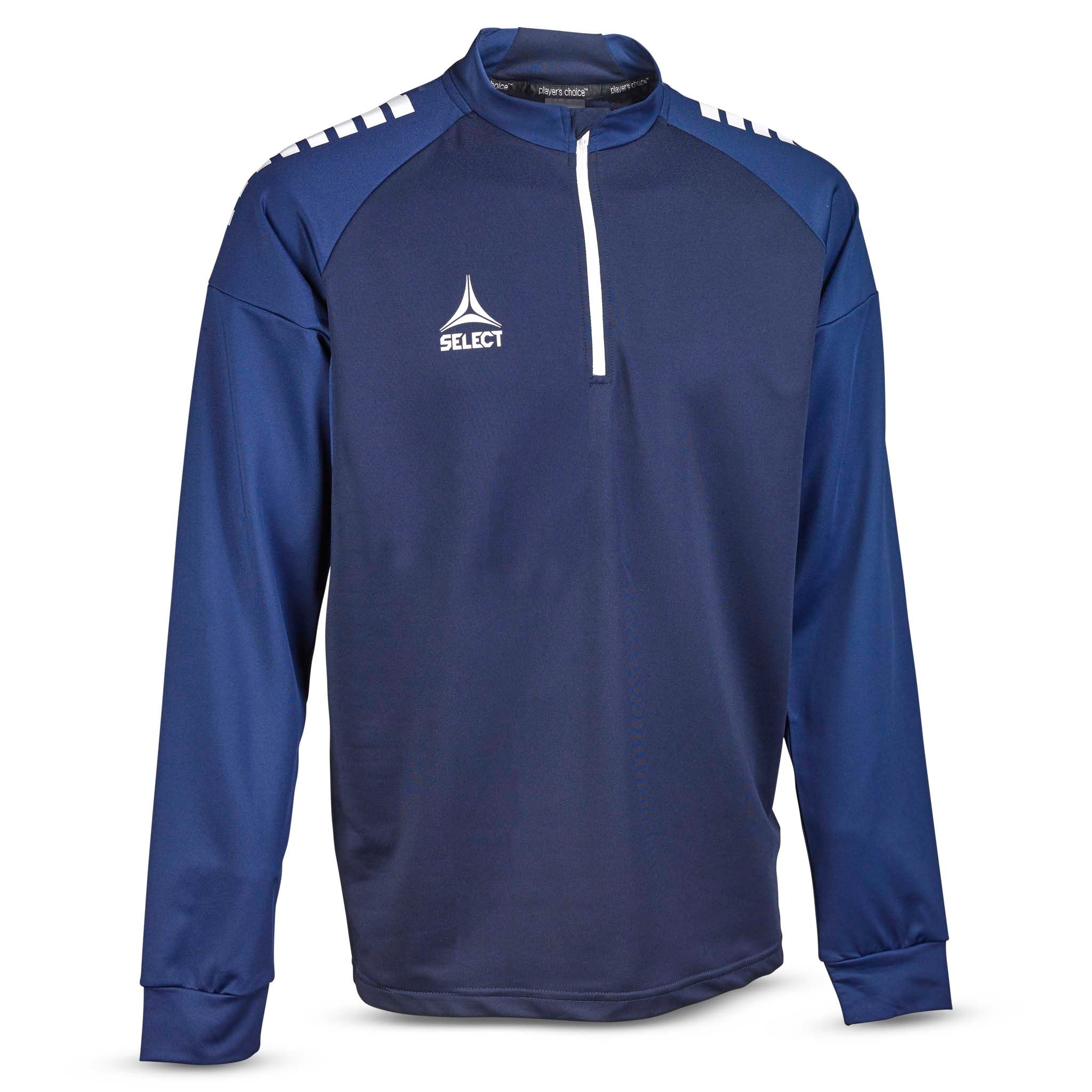 Spain Träning sweatshirt 1/2 zip - Barn #färg_marin/vit