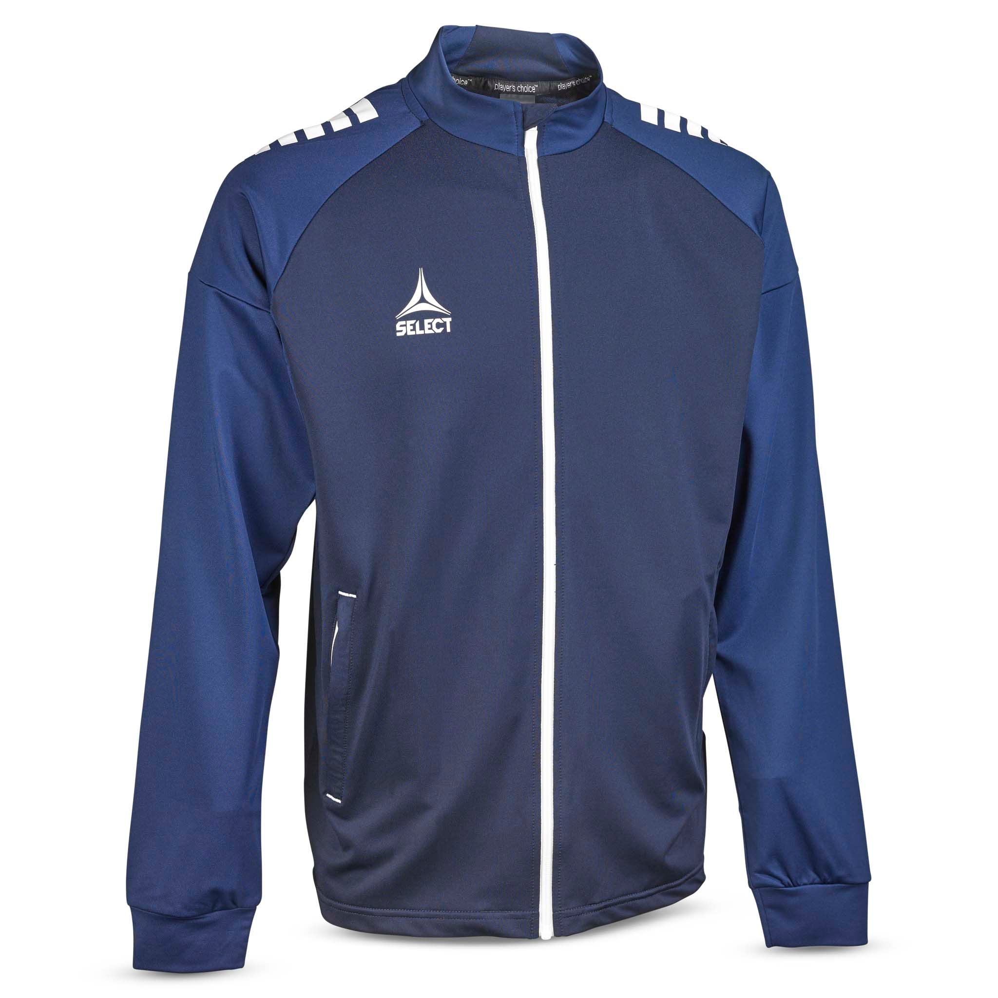 Spain Träningsjacka med dragkedja - Barn #färg_marin/vit
