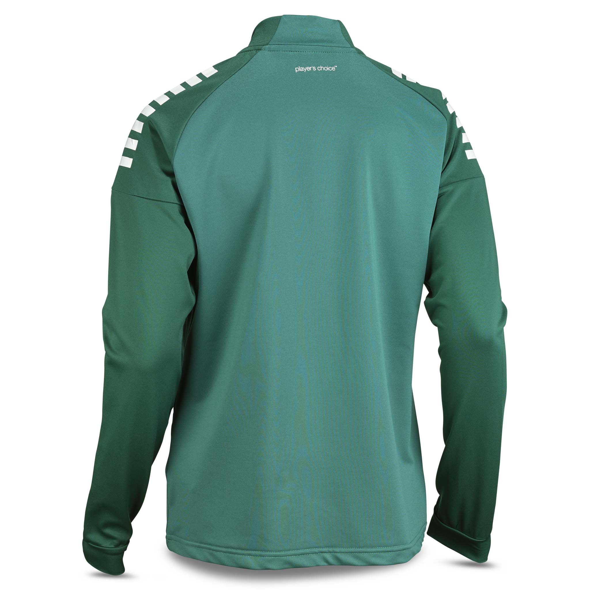 Baksida av grön och vit Training zip jacket Spain woman v25, Match & Training wear