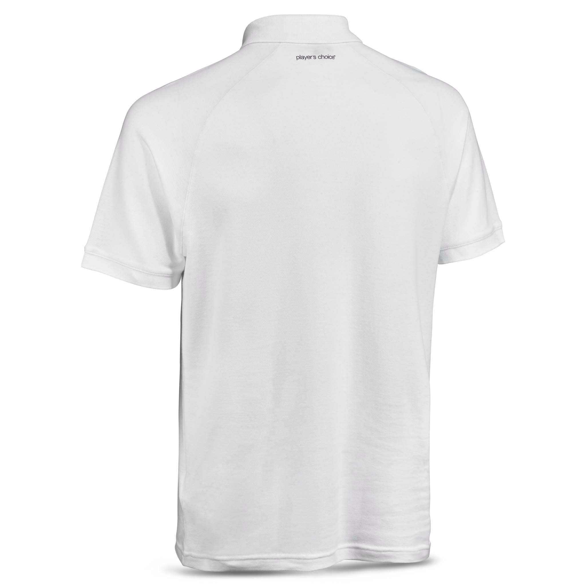 Vit Polo t-shirt Oxford v25, fritidskläder, sett bakifrån