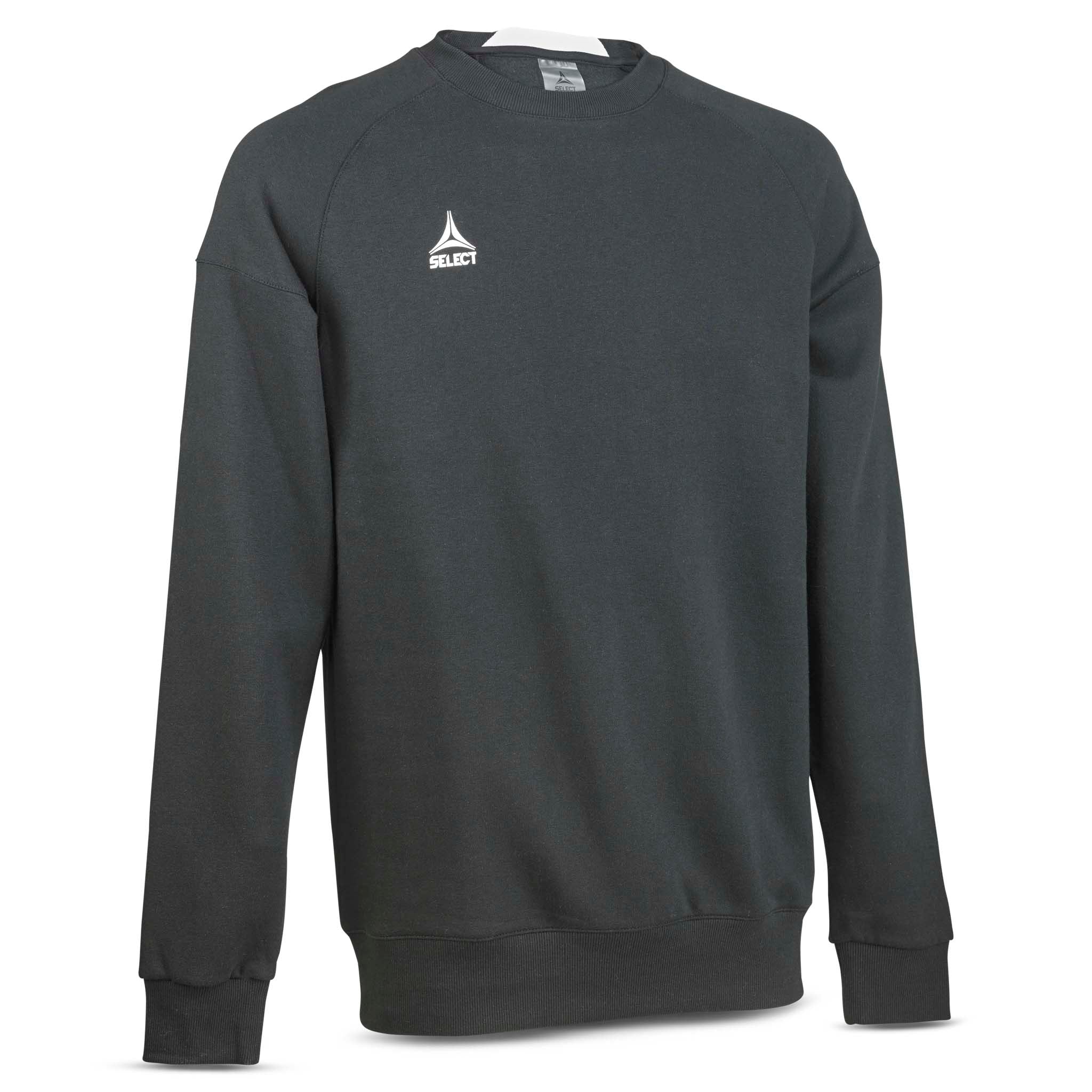 Svart Sweat Oxford v25 fritidskläder, framsida med vit logotyp.