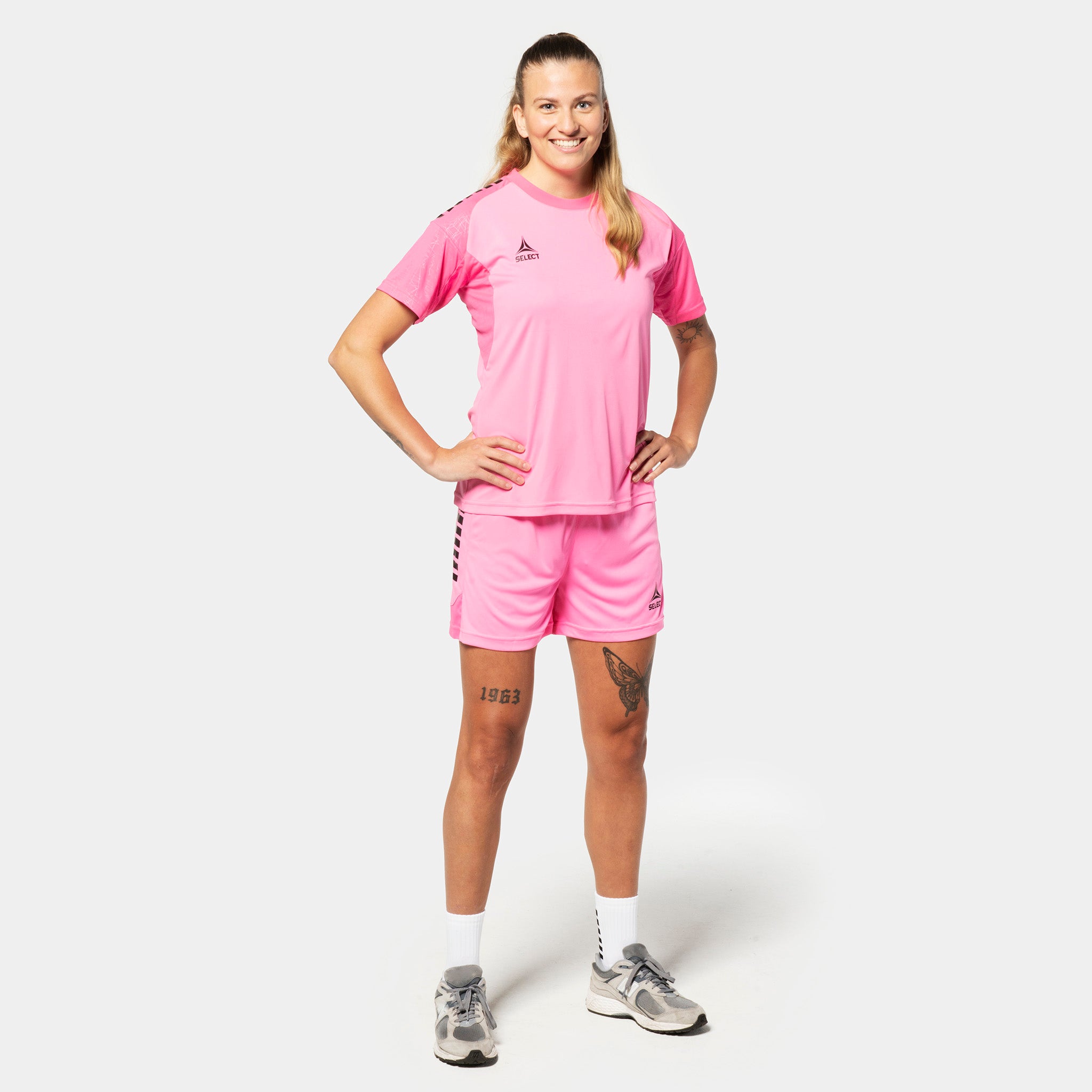 Spain Kortärmad spelartröja - Kvinnor #färg_ #färg_rosa/svart #färg_rosa/svart