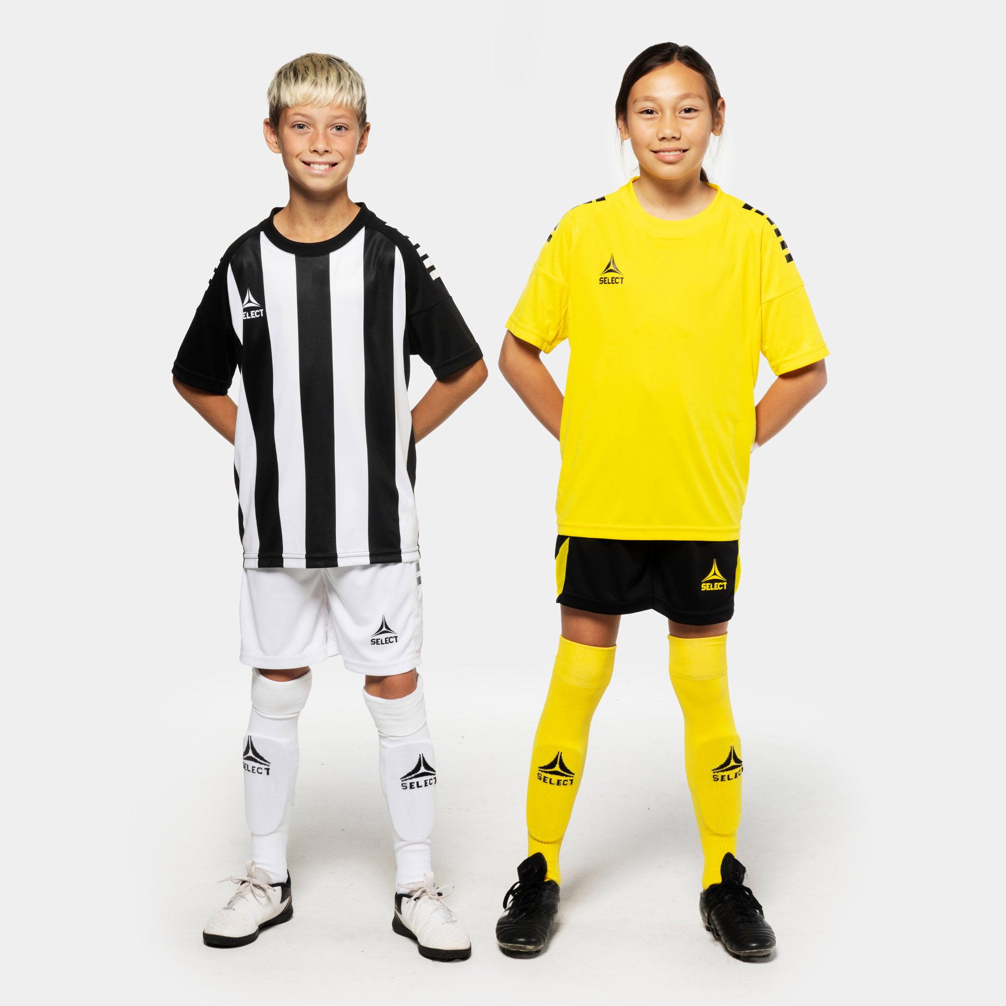 Spain Kortärmad spelartröja randig - Barn #färg_ #färg_svart/vit #färg_svart/vit