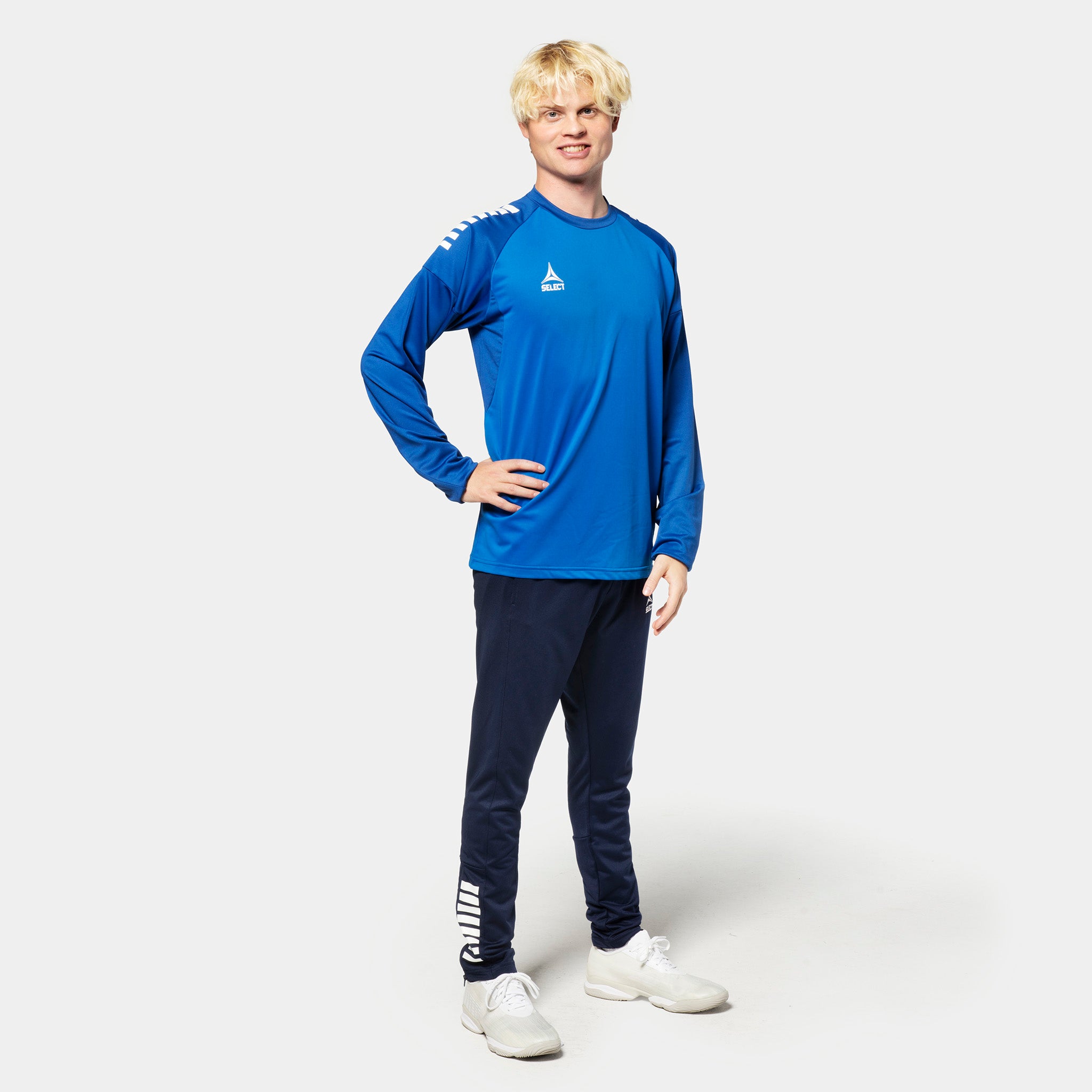 Spain Träning sweatshirt #färg_ #färg_blå/vit #färg_blå/vit