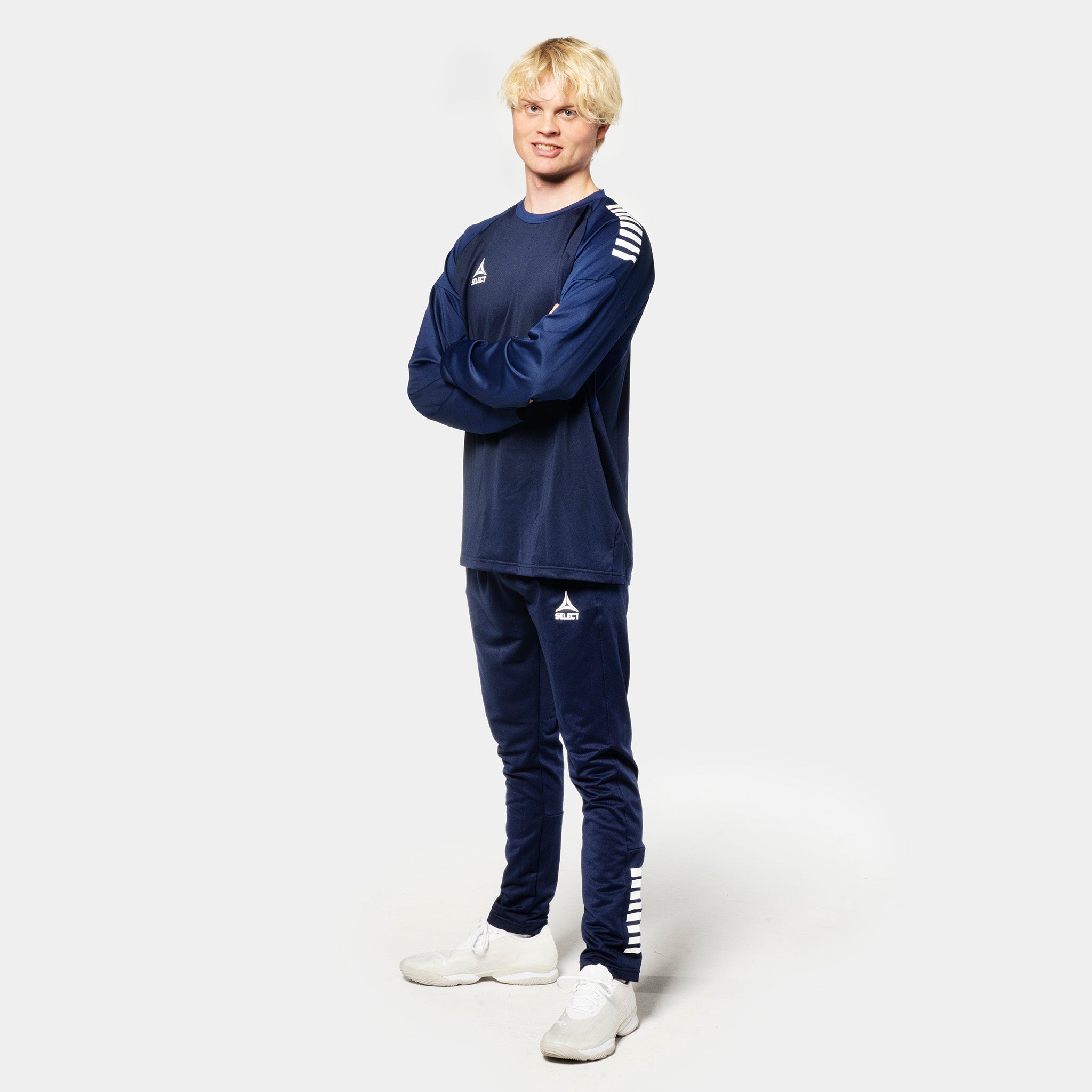 Spain Träning sweatshirt #färg_ #färg_marin/vit #färg_marin/vit