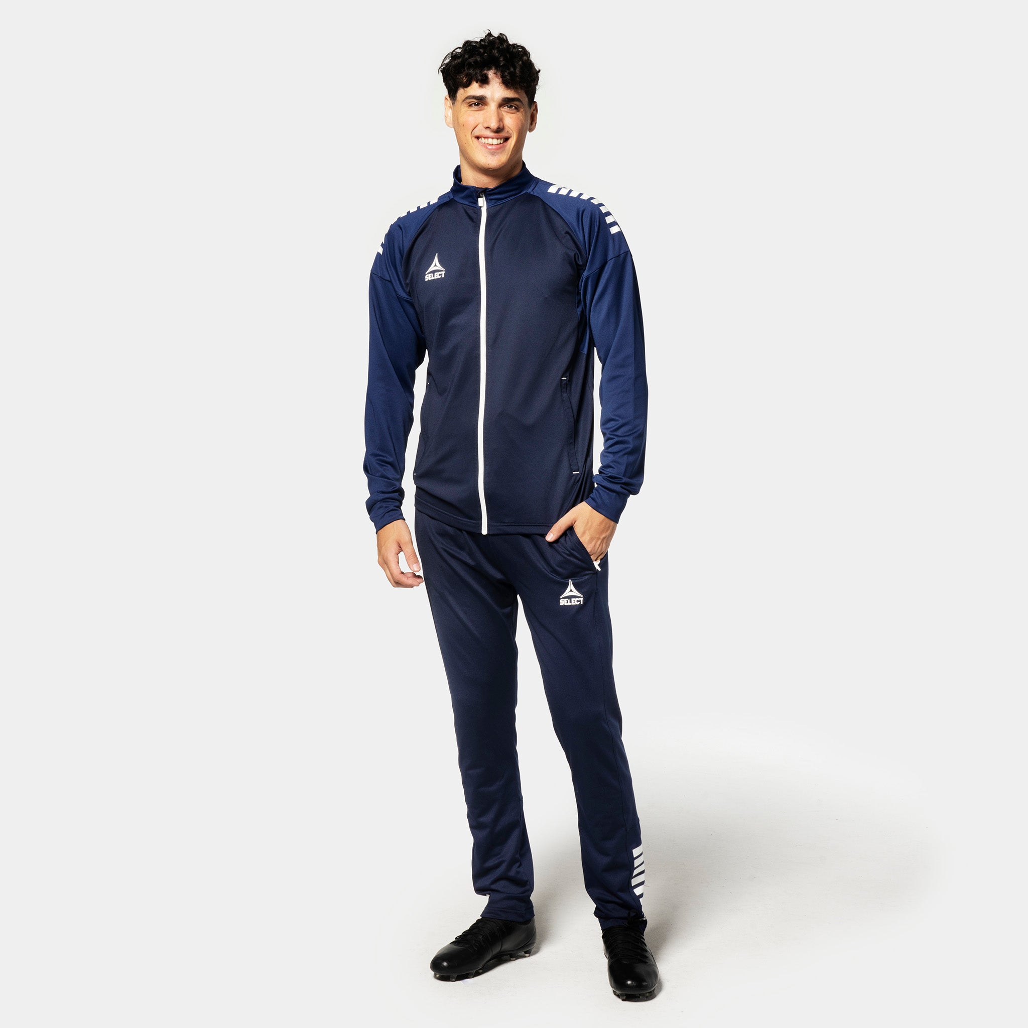 Spain Träningsbyxor regular fit #färg_ #färg_marin/vit #färg_navy