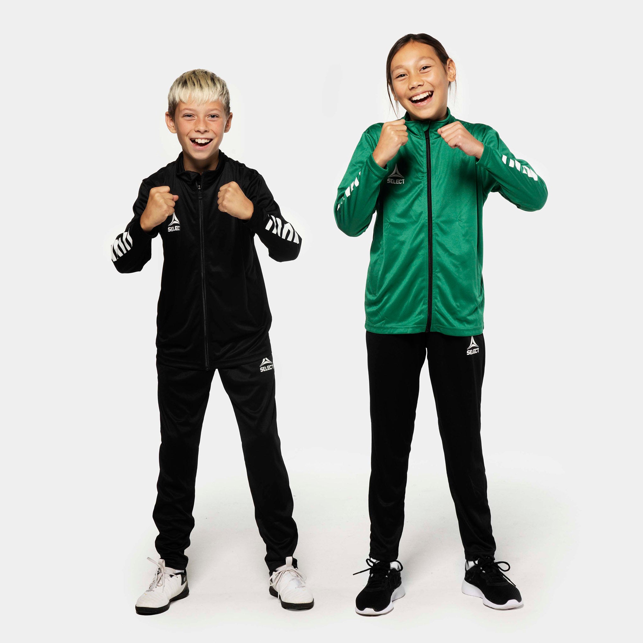 Pisa träningsbyxor regular fit - Barn #färg_ #färg_svart/vit #färg_svart