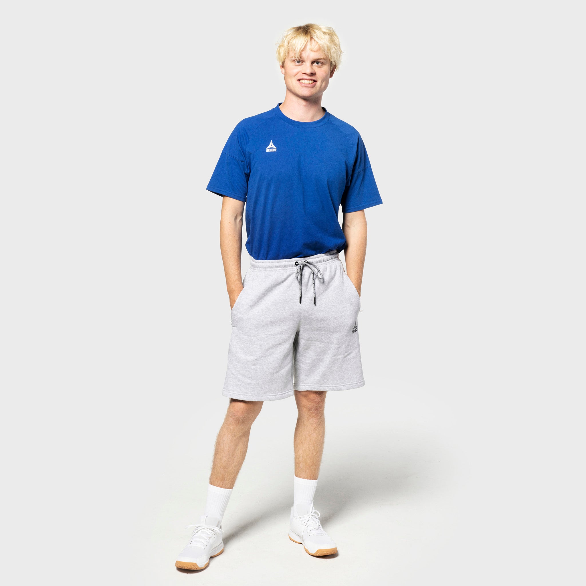 Oxford sweat shorts #färg_ #färg_blå #färg_grå