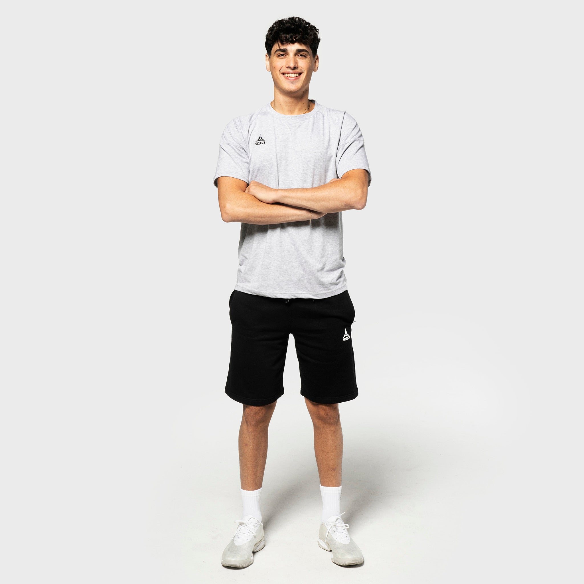 Oxford sweat shorts #färg_ #färg_grå #färg_svart