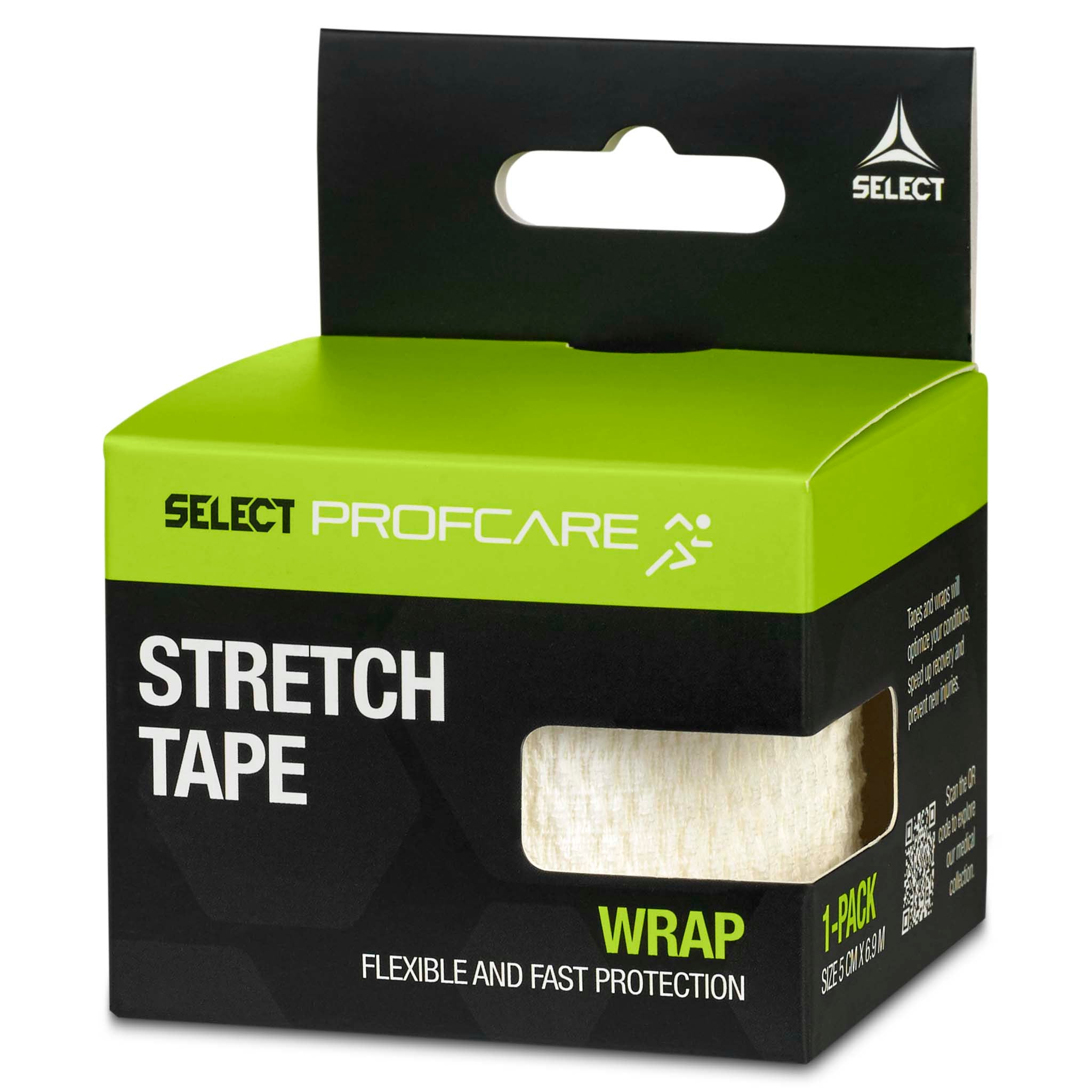 Stretch Tape (5 cm. x 6,9 m.) #färg_vit