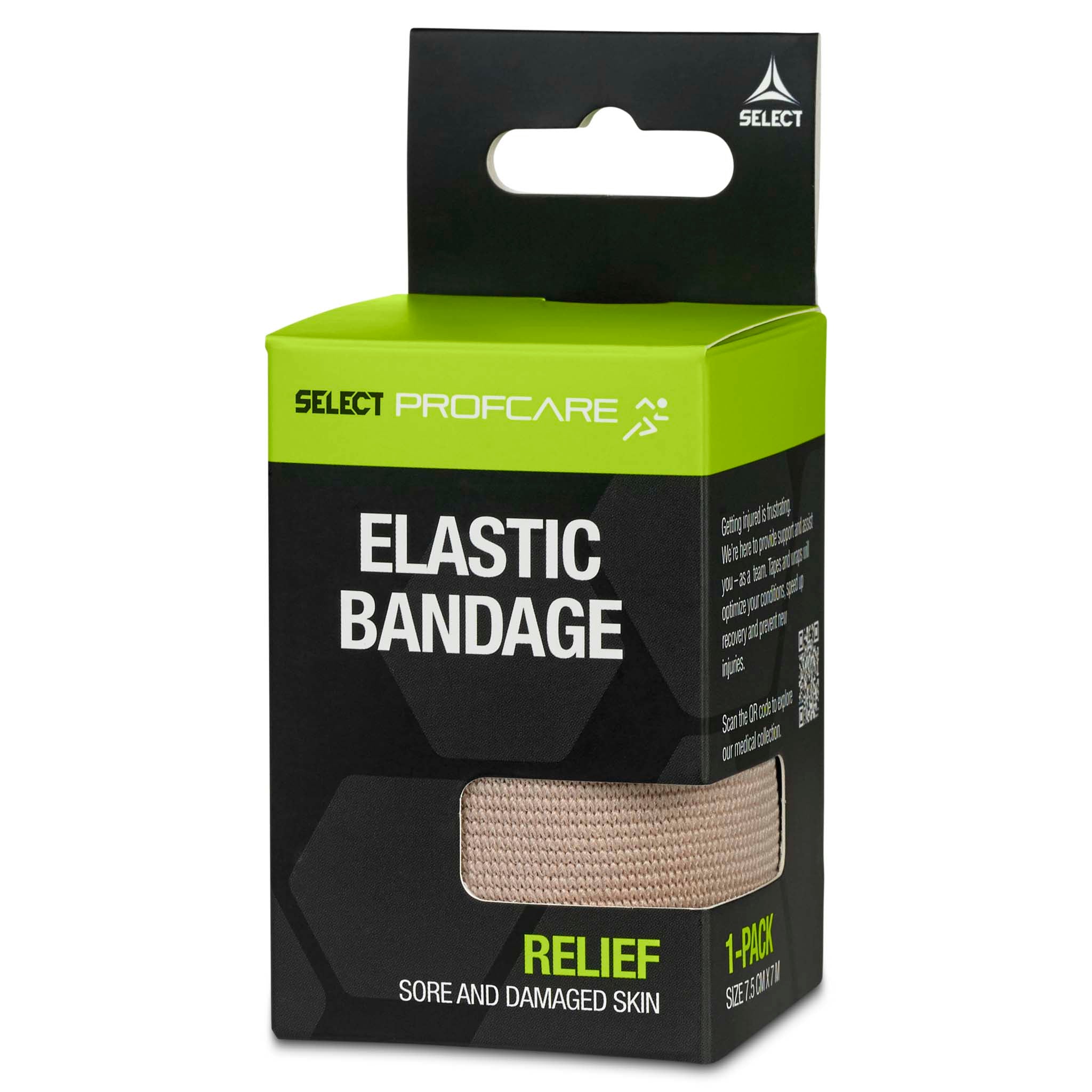 Elastiskt bandage (7,5 cm. x 7 m.) #färg_beige