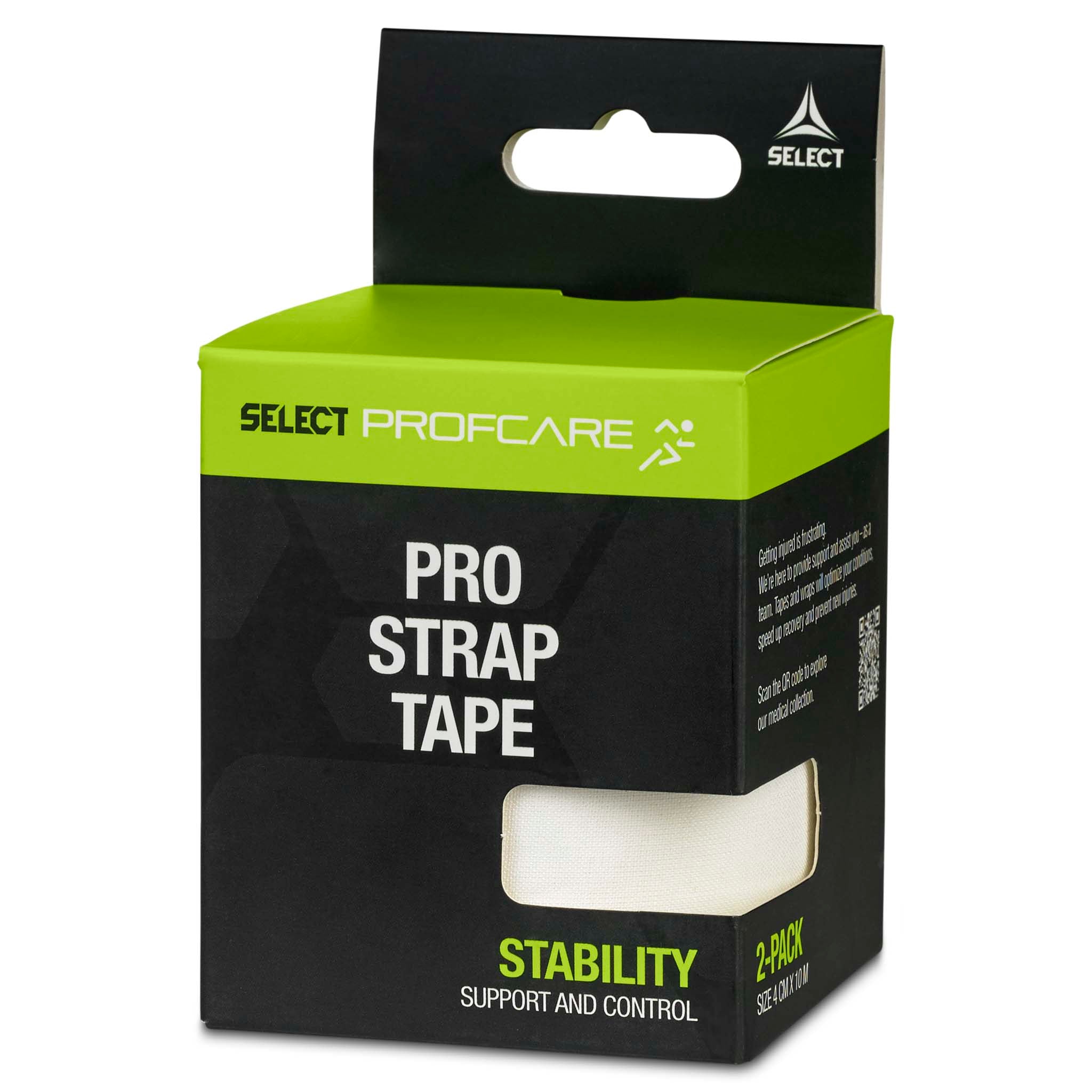 Pro Strap sportstape 2-pack (4 cm. x 10 m.) #färg_vit