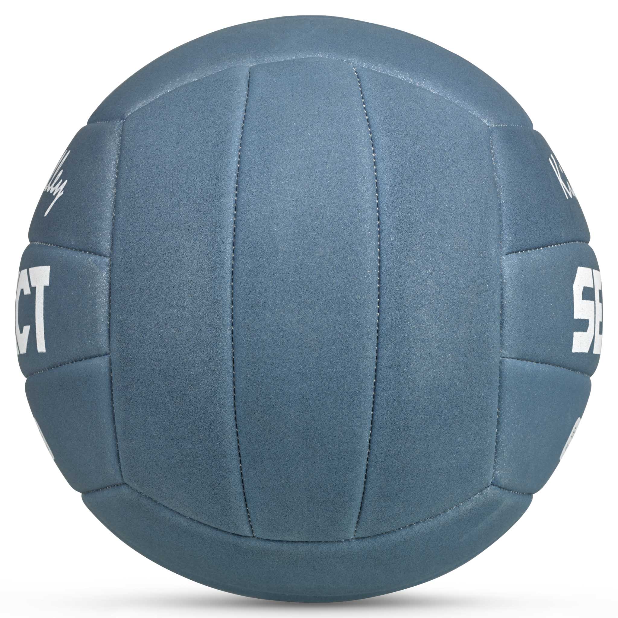 Kids Volleyball v26, andre bolde, blå med hvid tekst, set fra højre side
