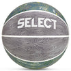 Basketball v26 framsida, Övriga bollar. Grå boll med vit SELECT-logga och grönblåa virvelmönster.