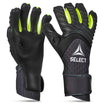 GK Gloves 90 Flexi Pro v26 fodbold målmandshandsker i sort med neongule detaljer, forsidevisning.