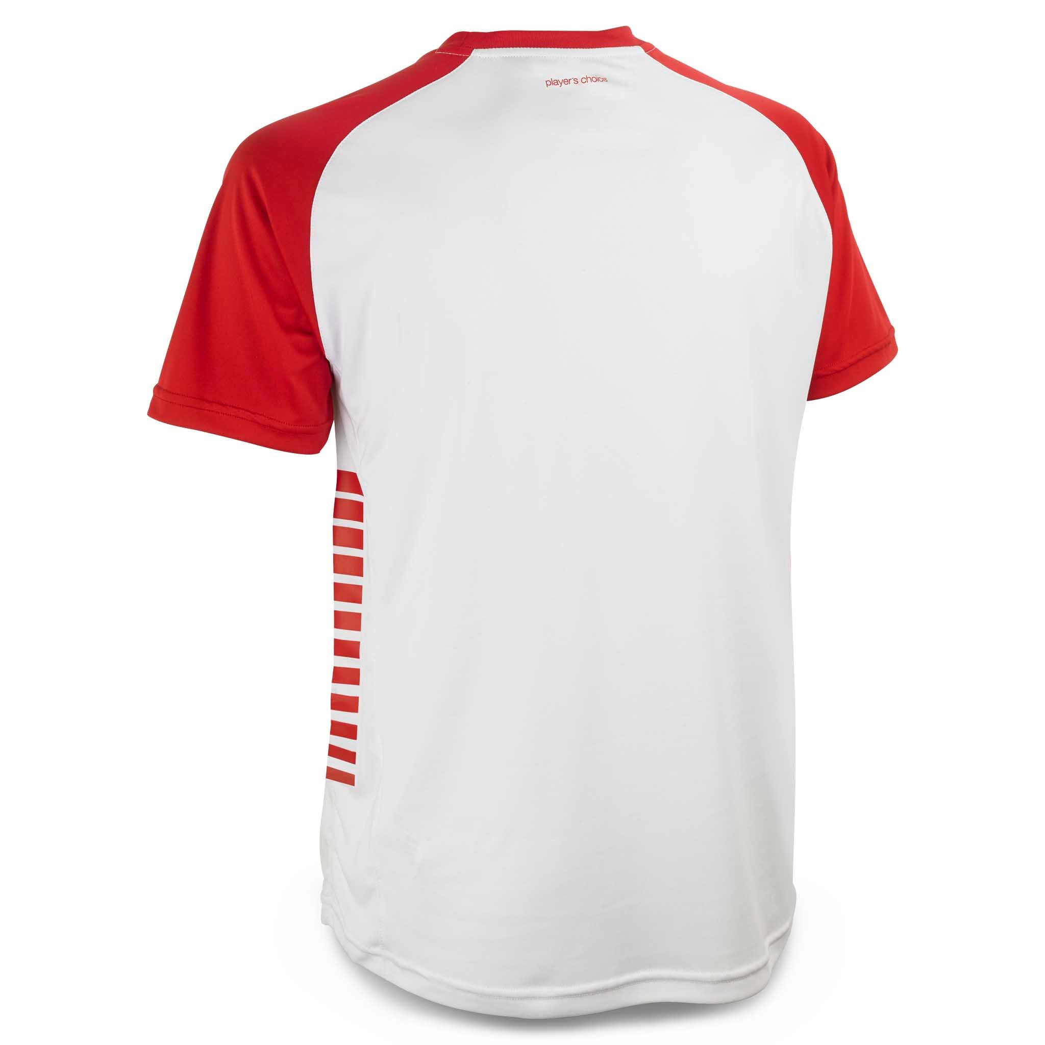 Pisa X Kortärmad spelartröja - barn #färg_ #färg_vit/röd #färg_vit/röd