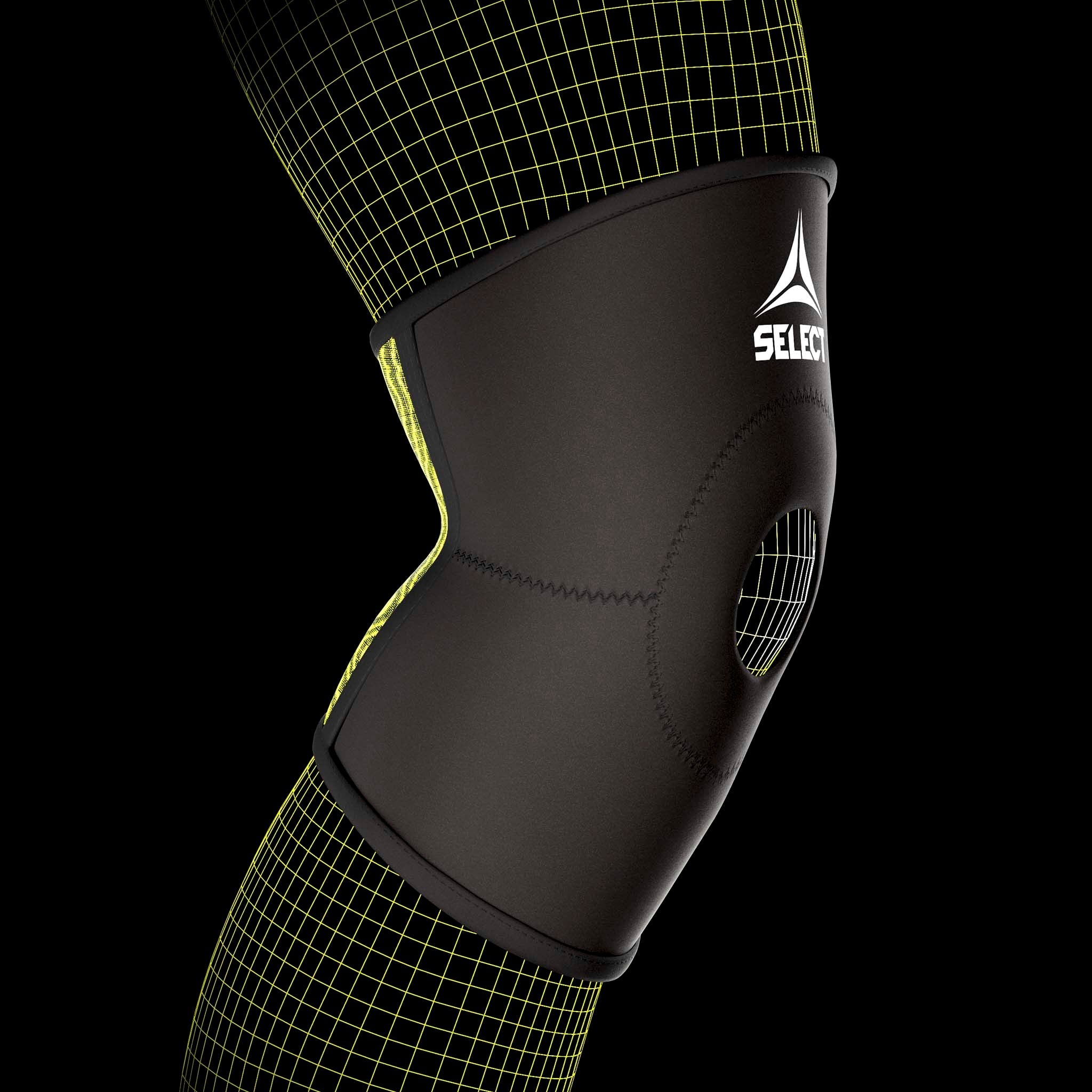 Knee Support Patella - Knæbind Patella #farve_ #farve_sort/grøn #farve_sort/grøn