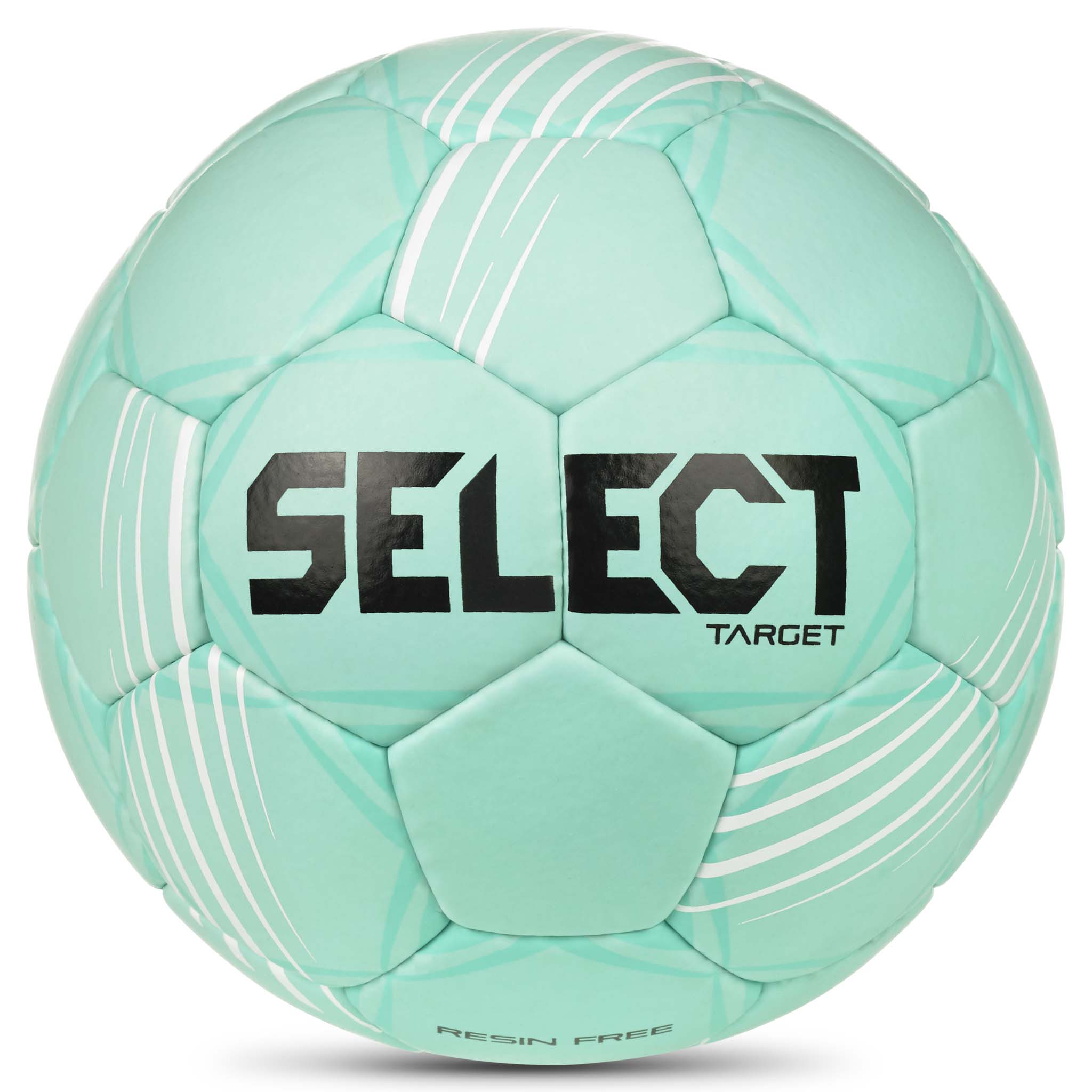 Framsida av Target v26 handboll i mintgrön med vit och svart Select-logga.
