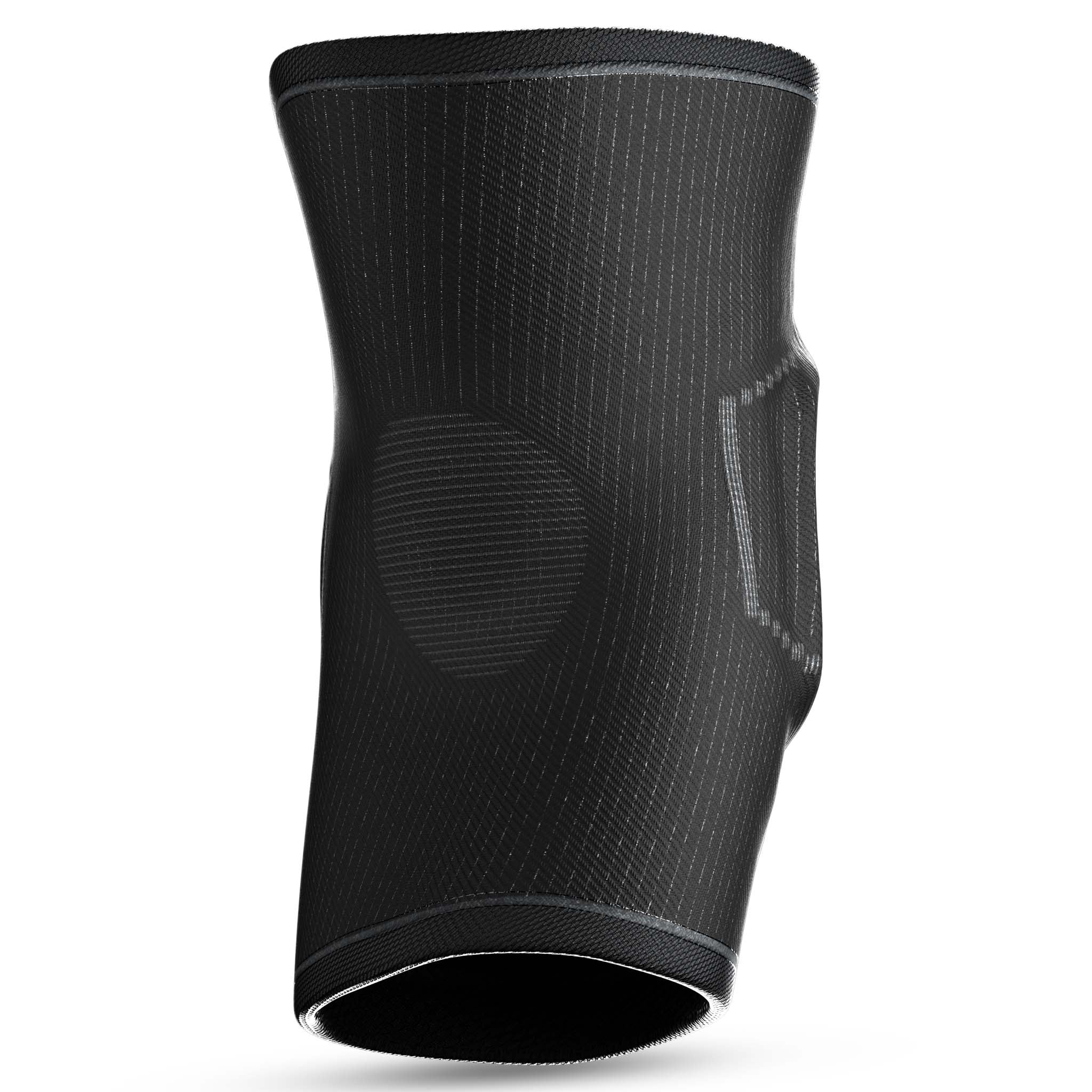 Svart armbågsstöd m/dynor 2-pack, sportstöd, vy från baksidan med vadderat skydd.