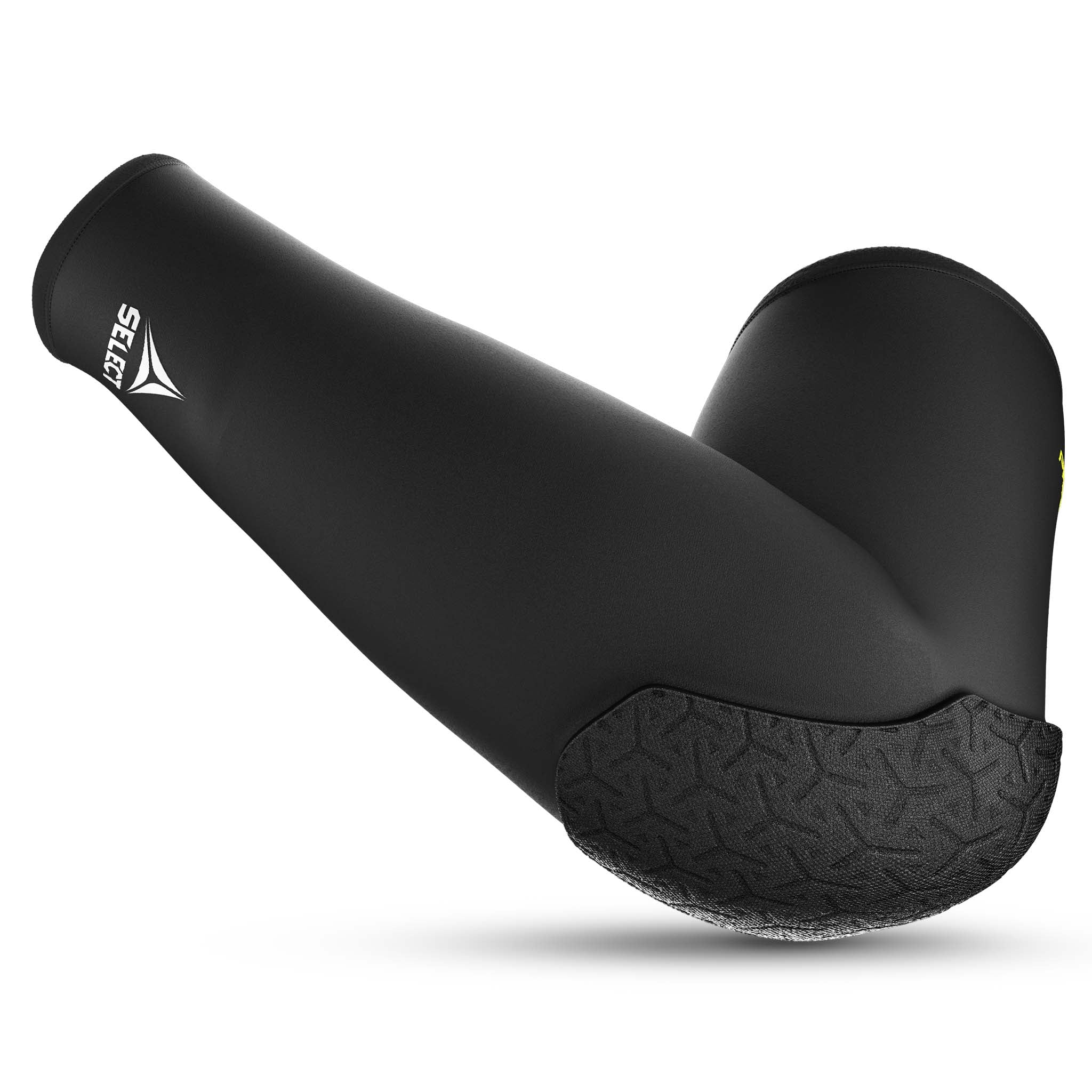 Svart Compression elbow support long 6652, sportstöd, framsida