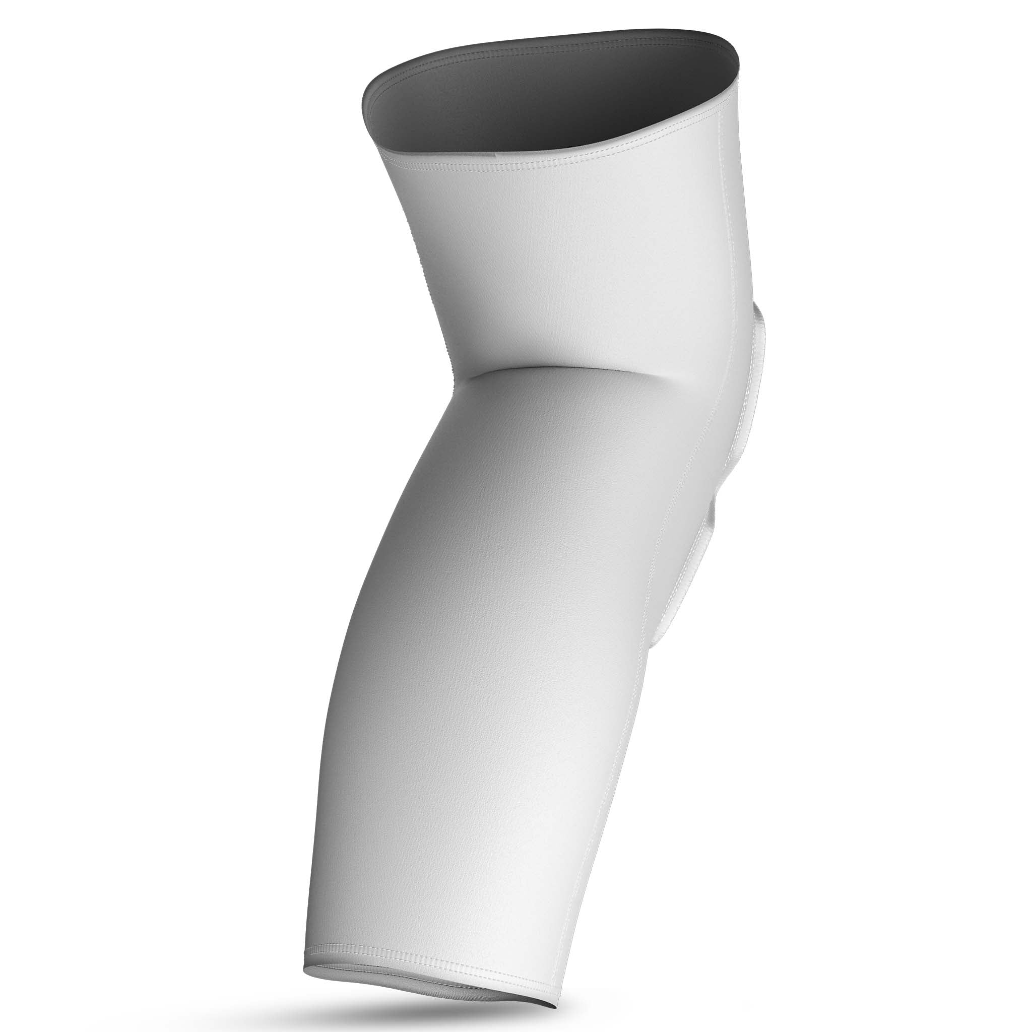 Vit Compression knee support long 6253, sportstöd, vy bakifrån