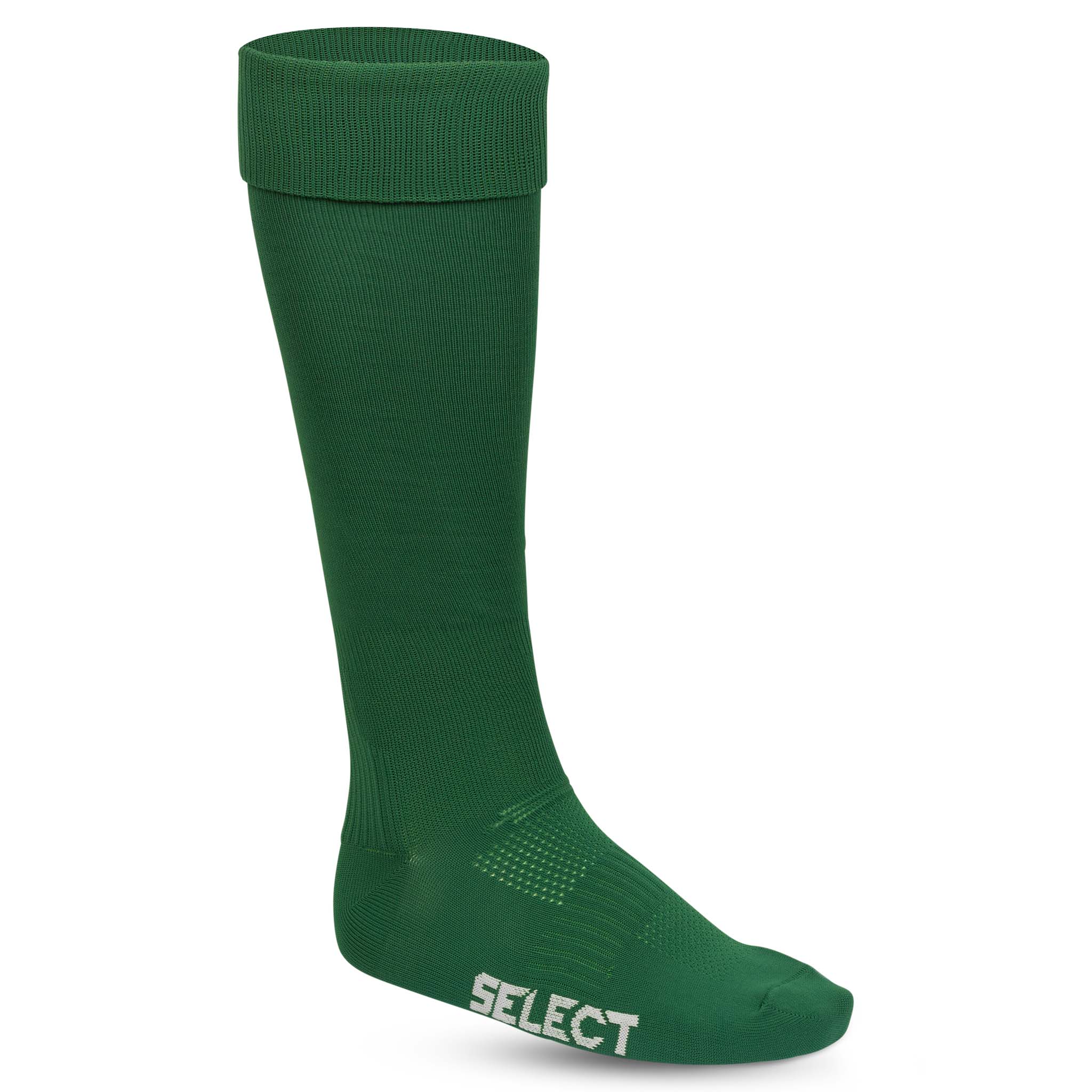 Framifrån av gröna Football socks Club v22 med vit logotyp, kategori Accessoarer.