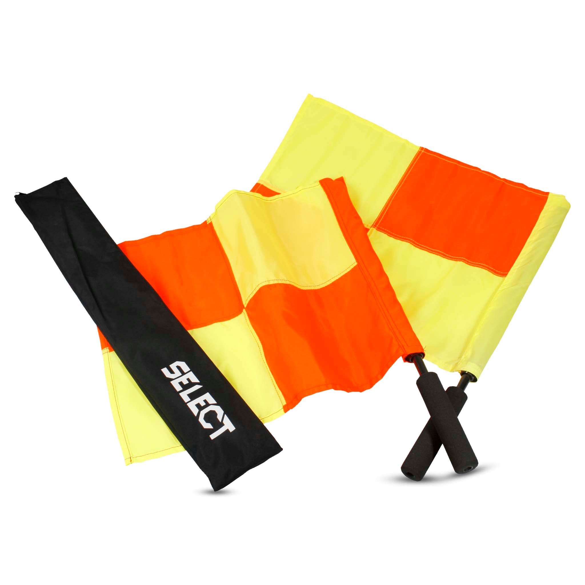 Linjedomarflagga Pro - 2 stycken #färg_röd/gul