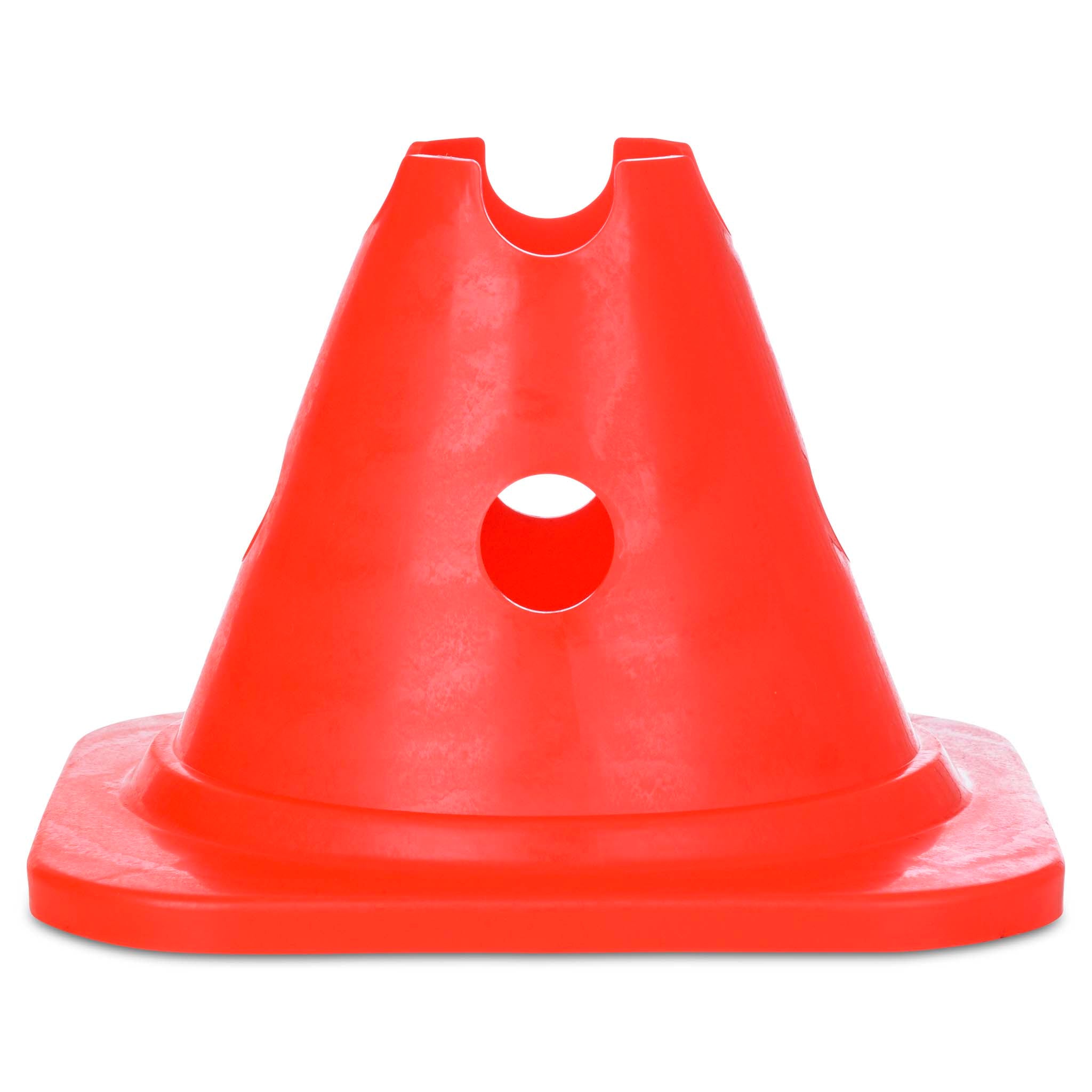 Markeringskon med hål - 15 cm. #färg_röd