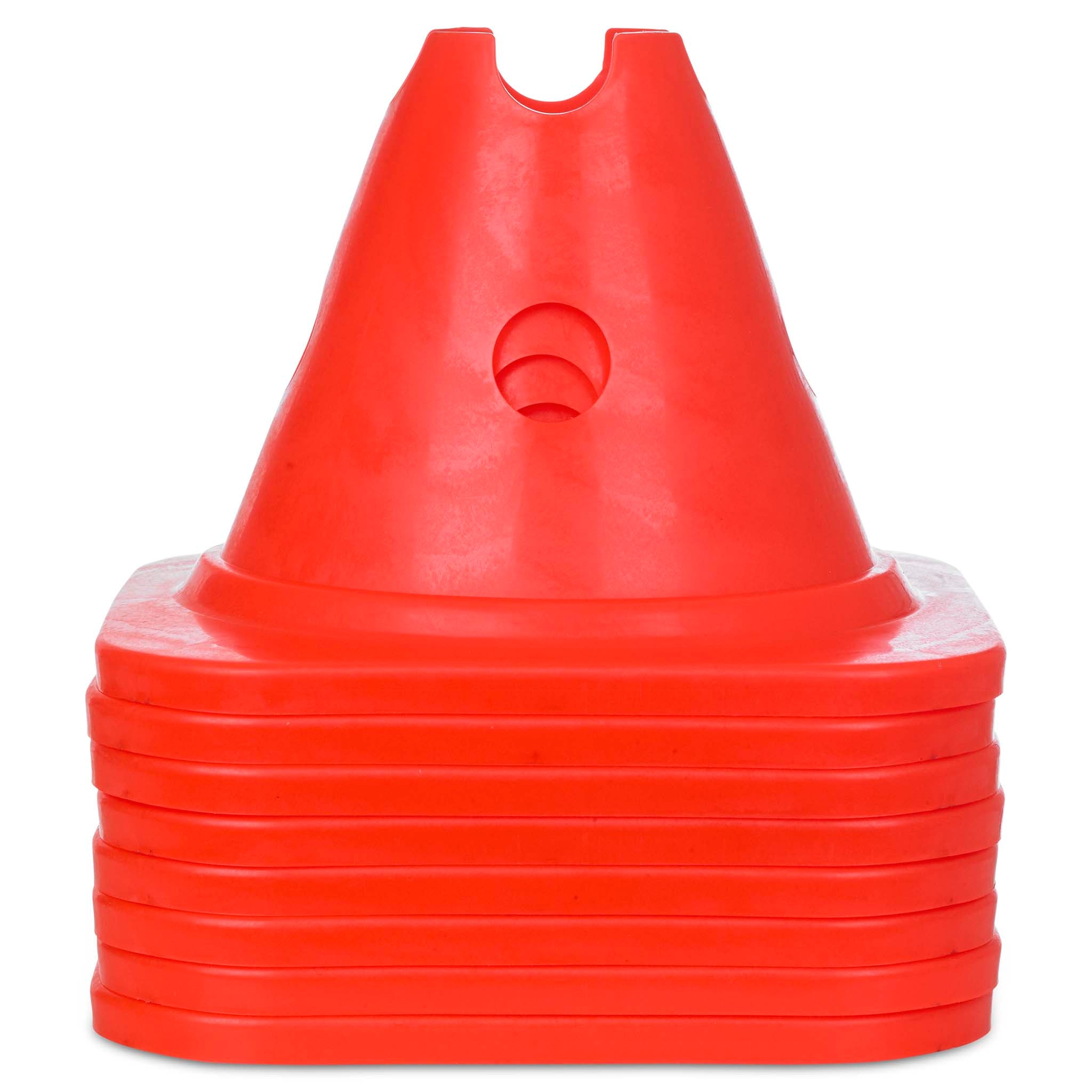 Markeringskon med hål - 15 cm. #färg_röd