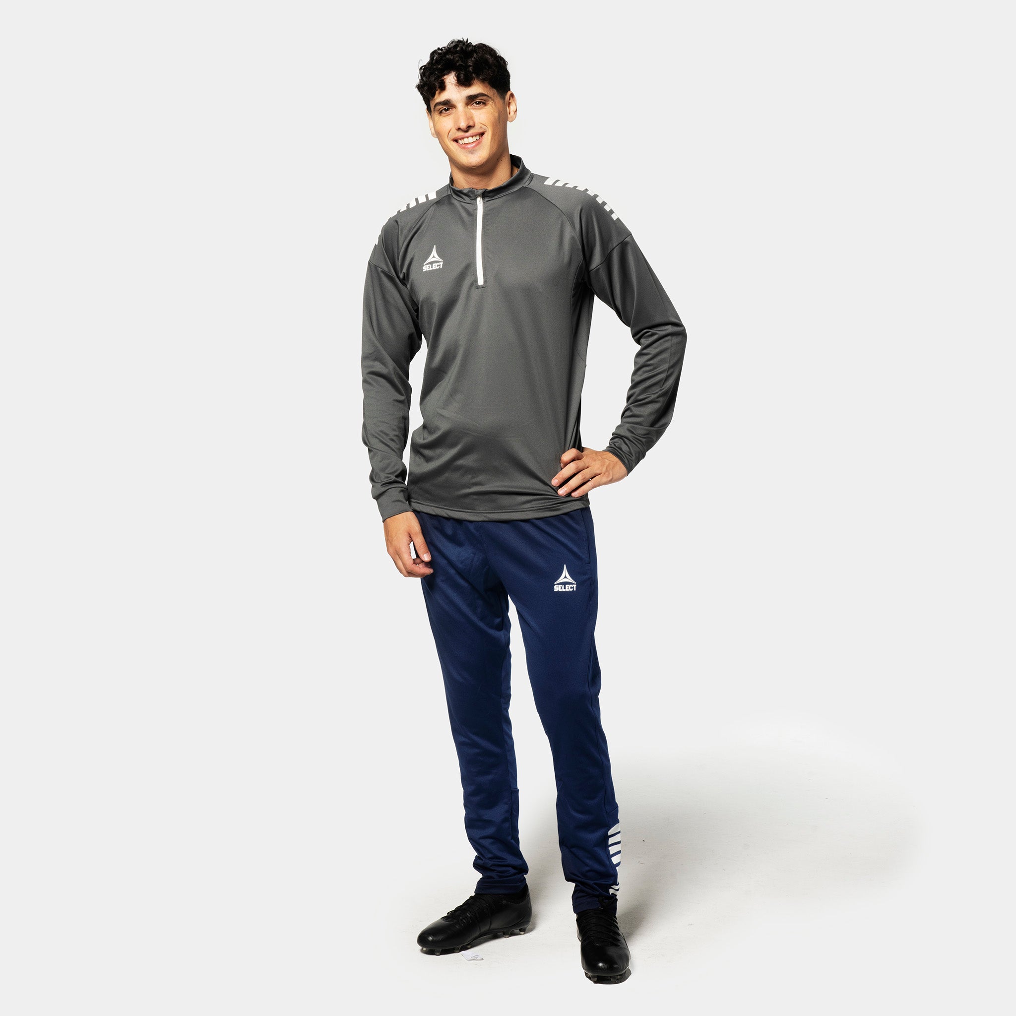 Spain Träning sweatshirt 1/2 zip #färg_ #färg_grey/white