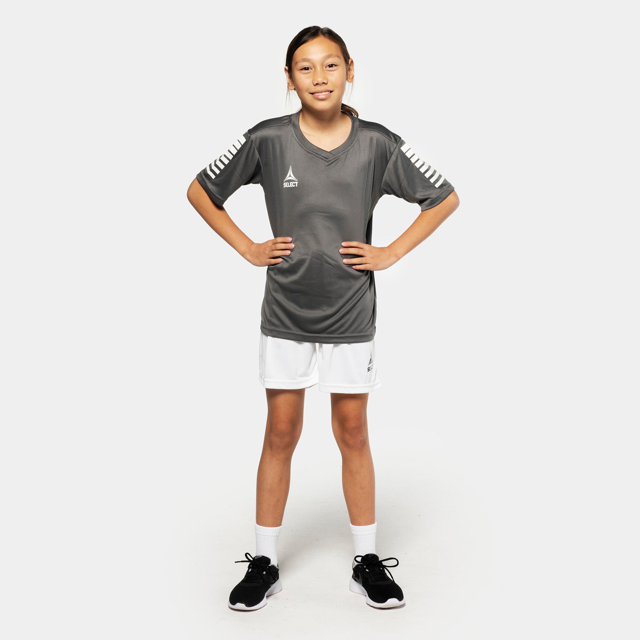 Pisa Shorts - Barn #färg_ #färg_grå #färg_vit
